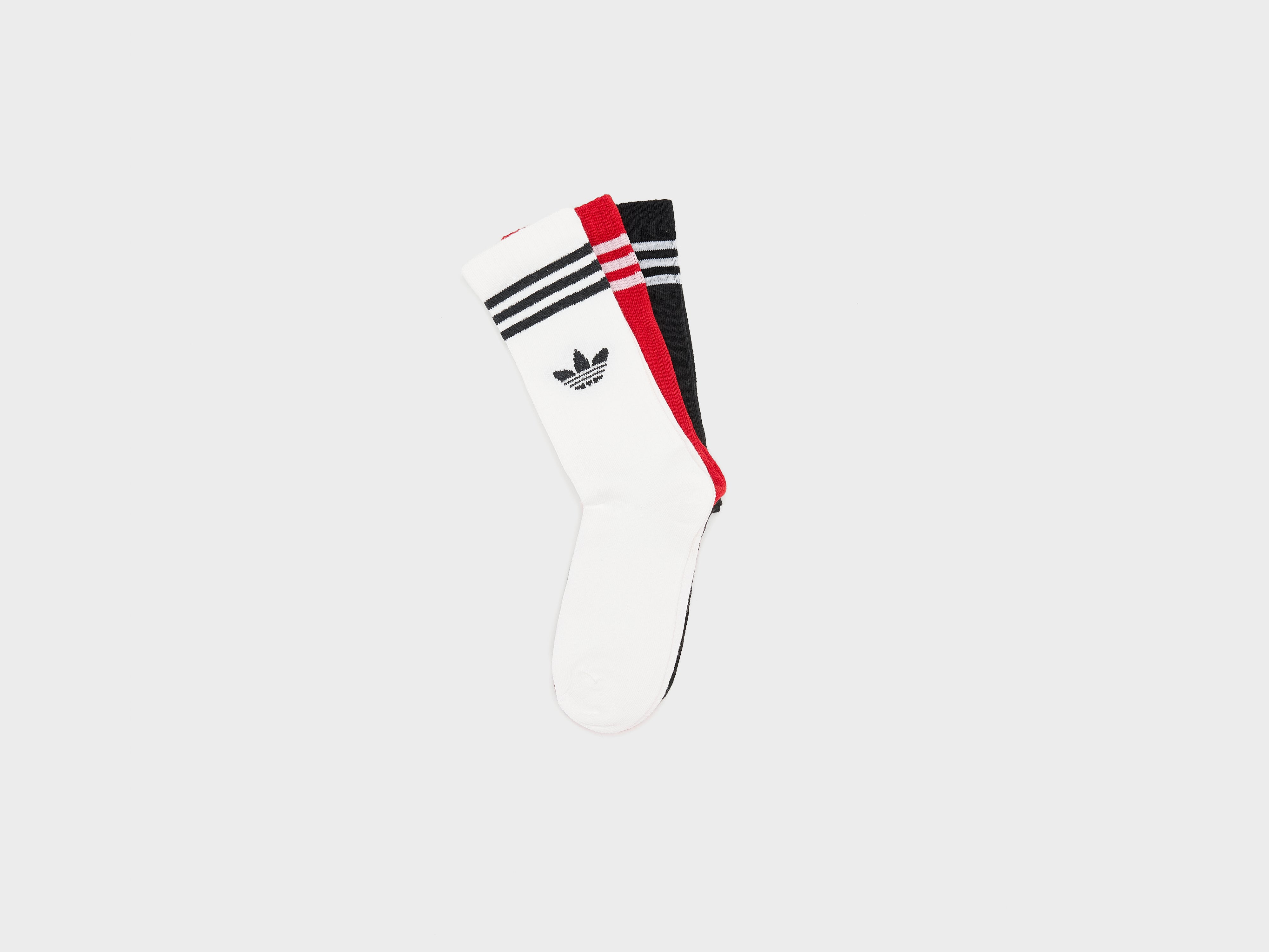 3-Stripes Crew Socks for Juniors (252 / G / MULTICOLOR)