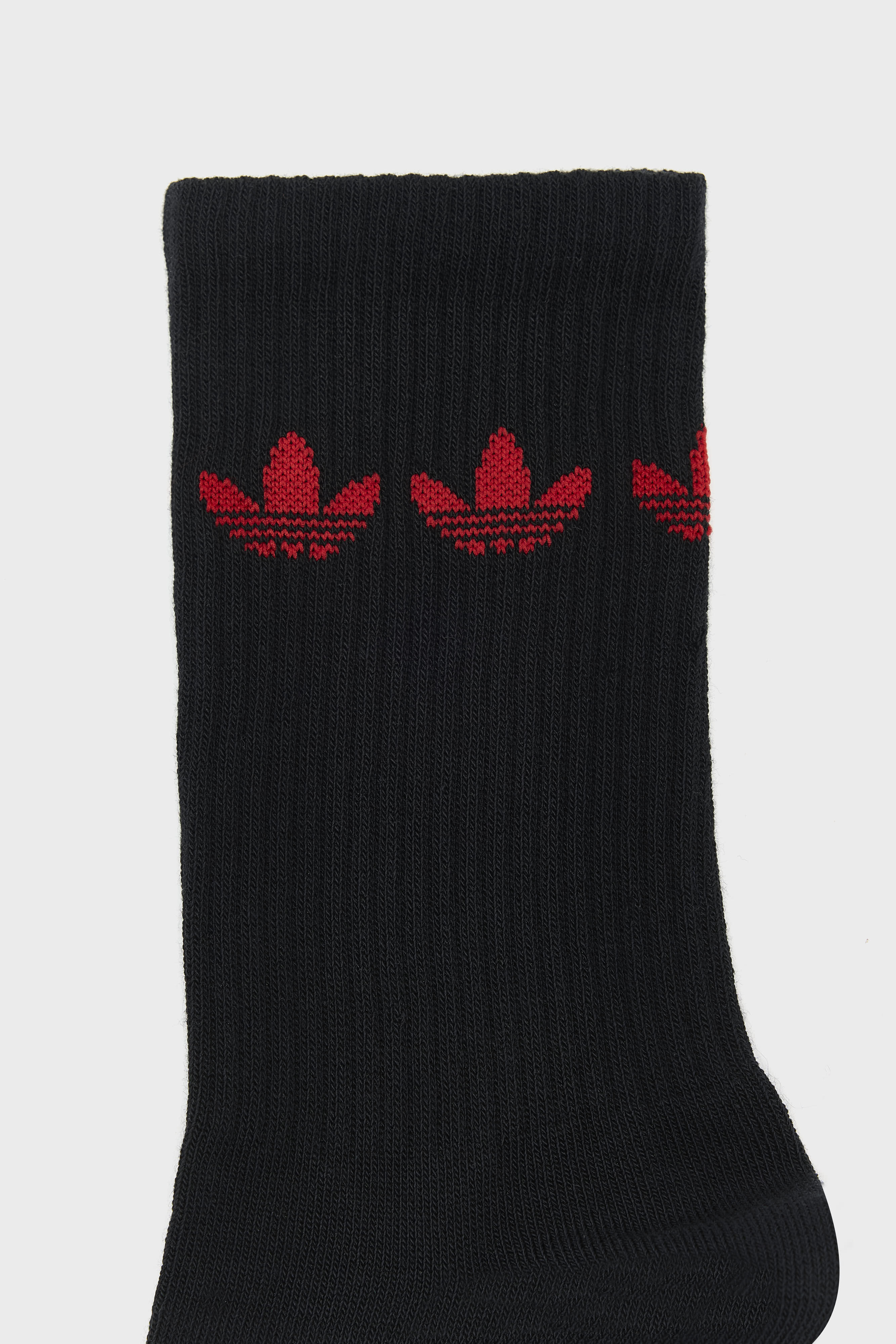 Trefoil Crew Socks for Men (261 / M / BLACK/WHITE)
