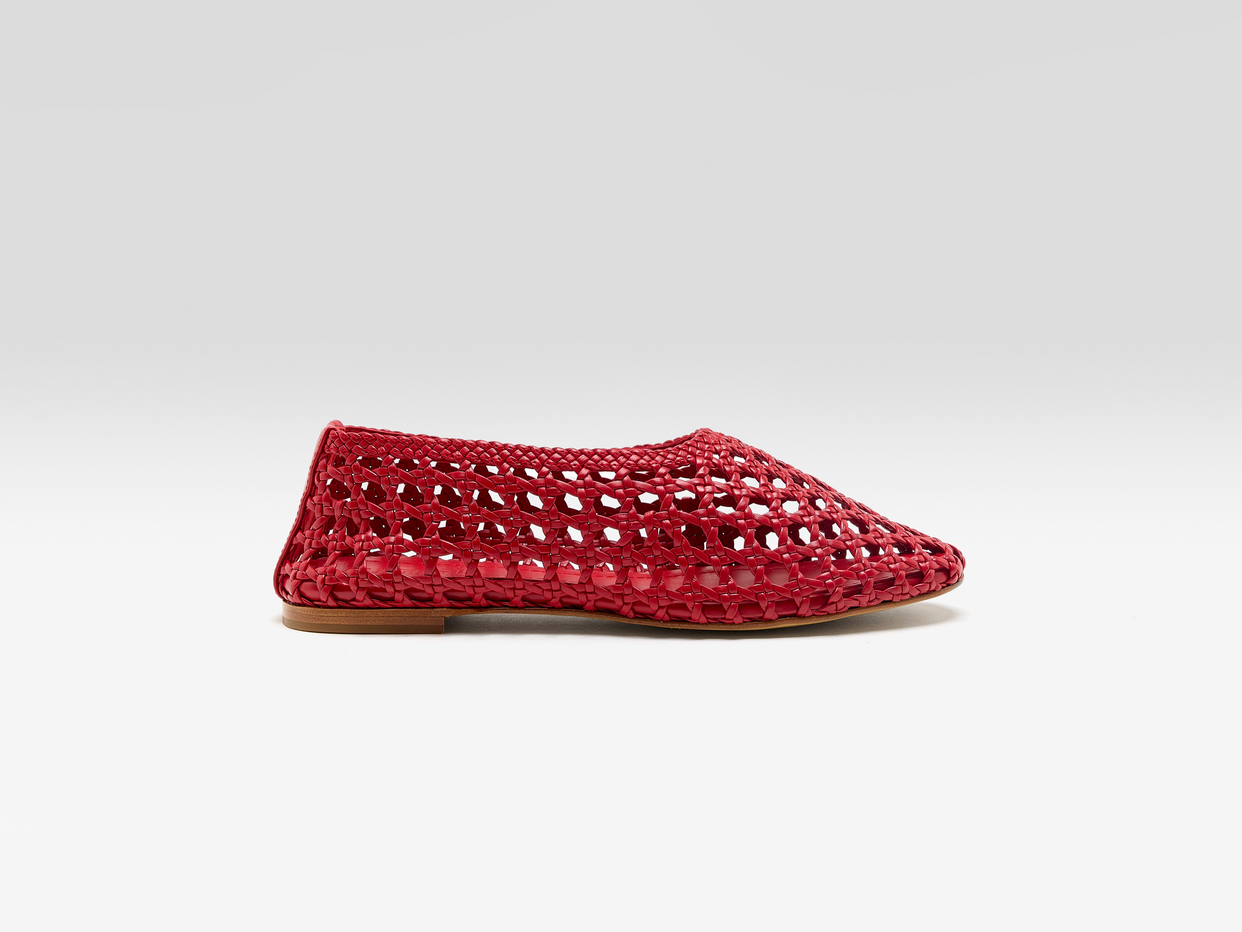 Ava Ballet Flats (261 / W / RED)