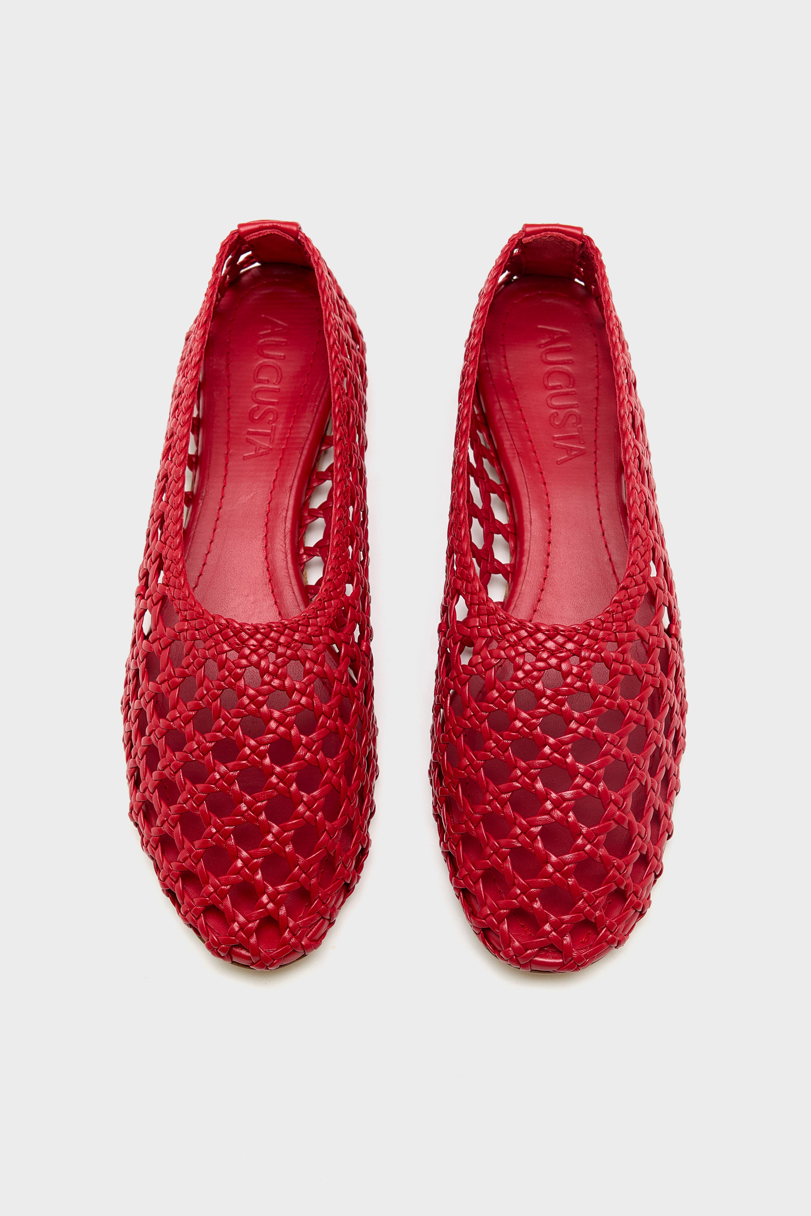 Ava Ballet Flats (261 / W / RED)