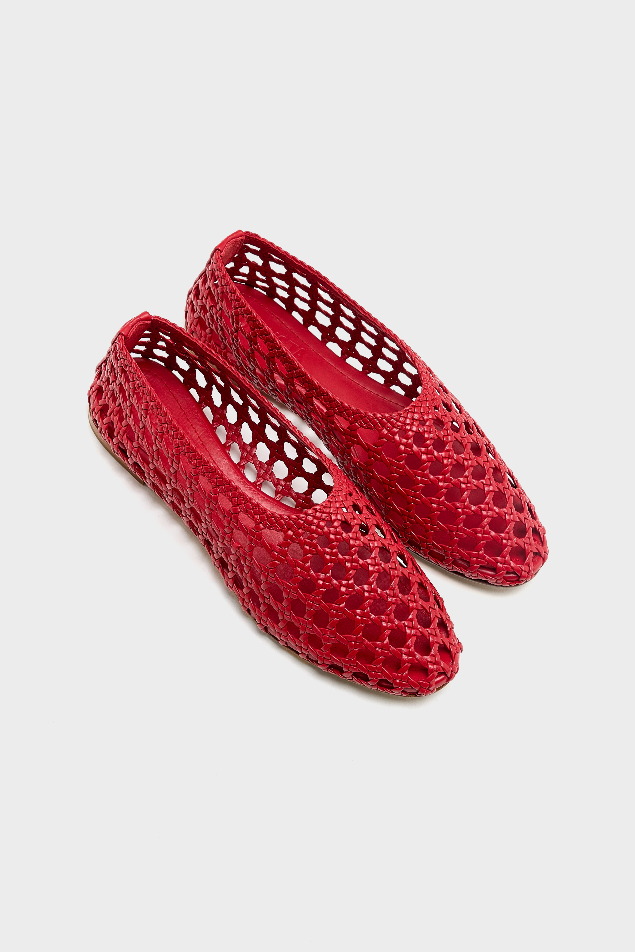 Ava Ballet Flats (261 / W / RED)