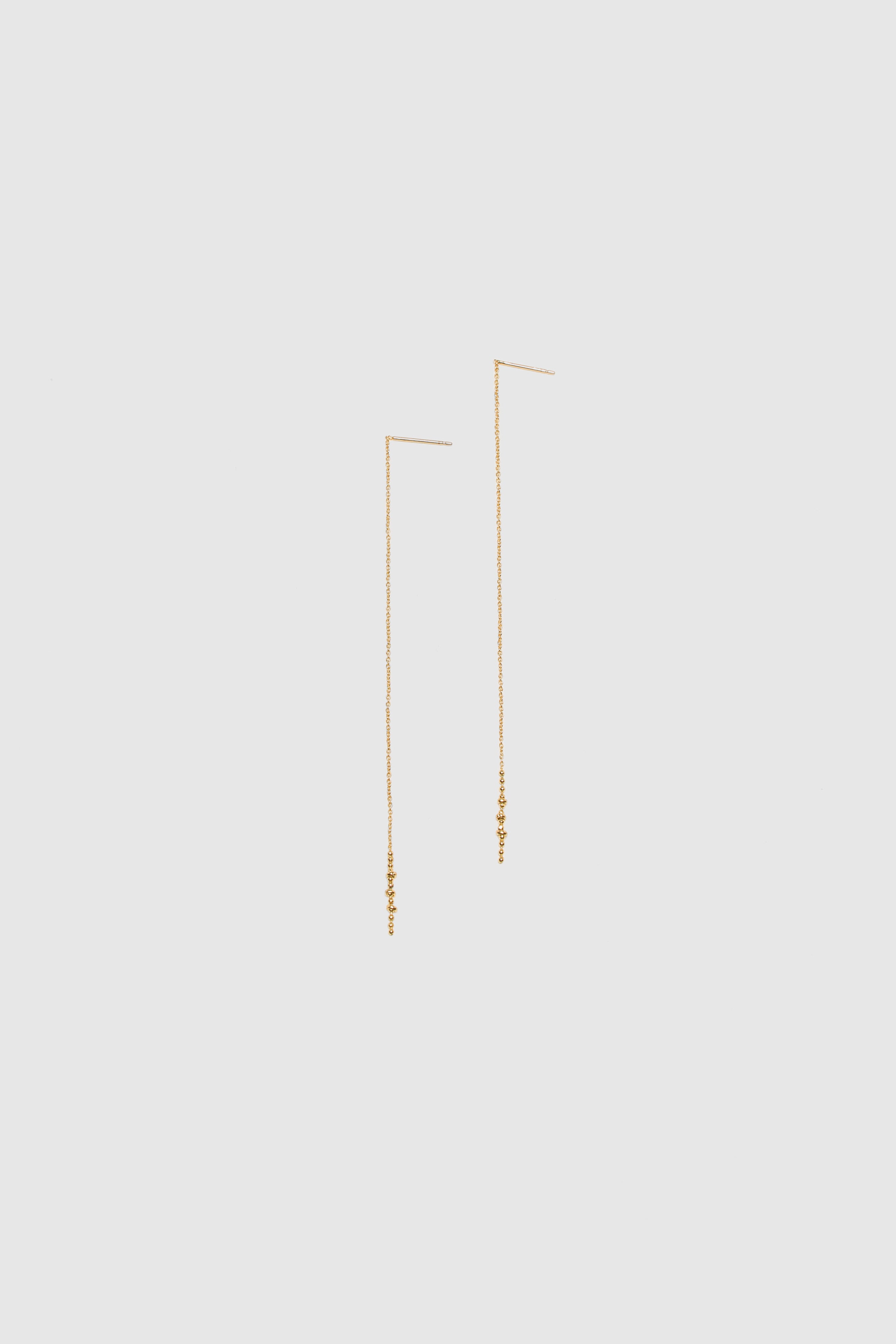 Océane Adjustable Chain Earrings (242 / W / GOLD)