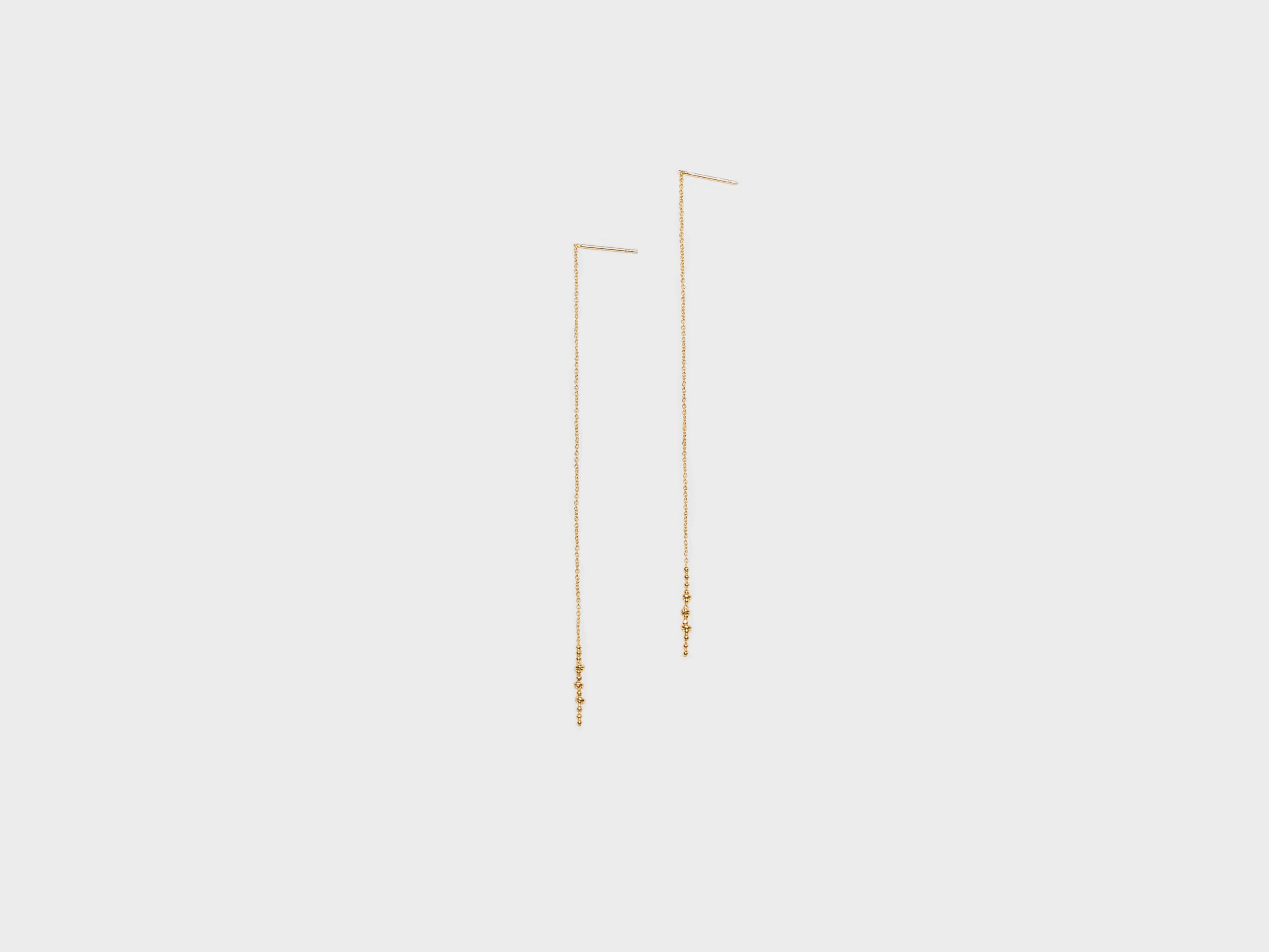 Océane Adjustable Chain Earrings (242 / W / GOLD)