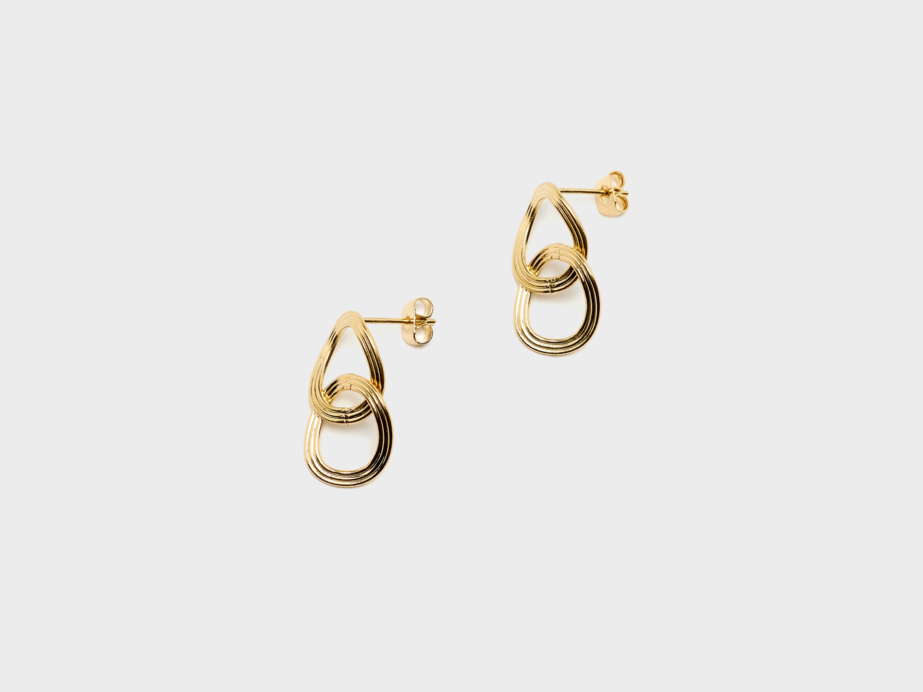 Destin Double Stud Earrings (261 / W / GOLD)