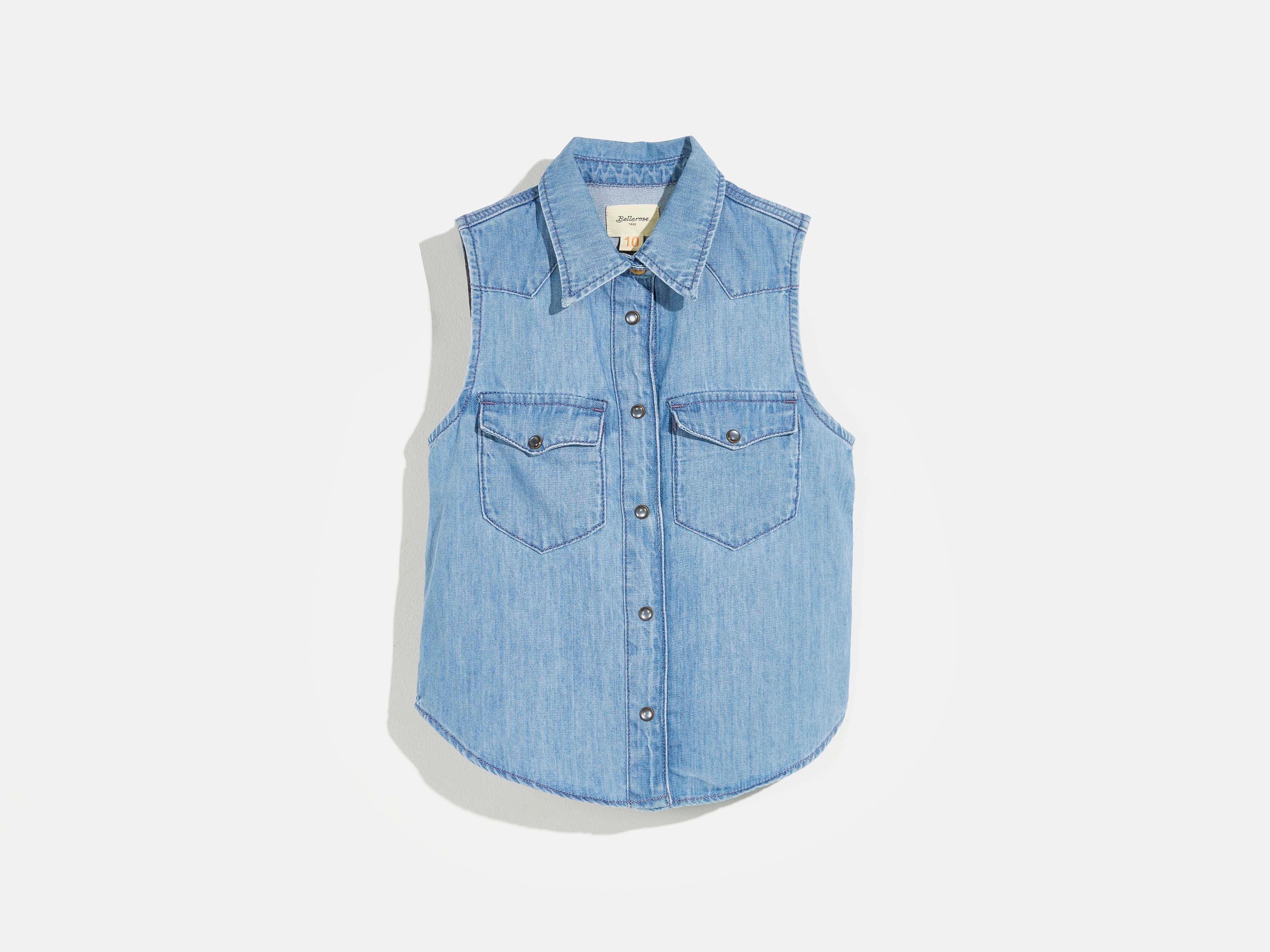 chemise patent (241 / G / MD BLUE BLEACH)