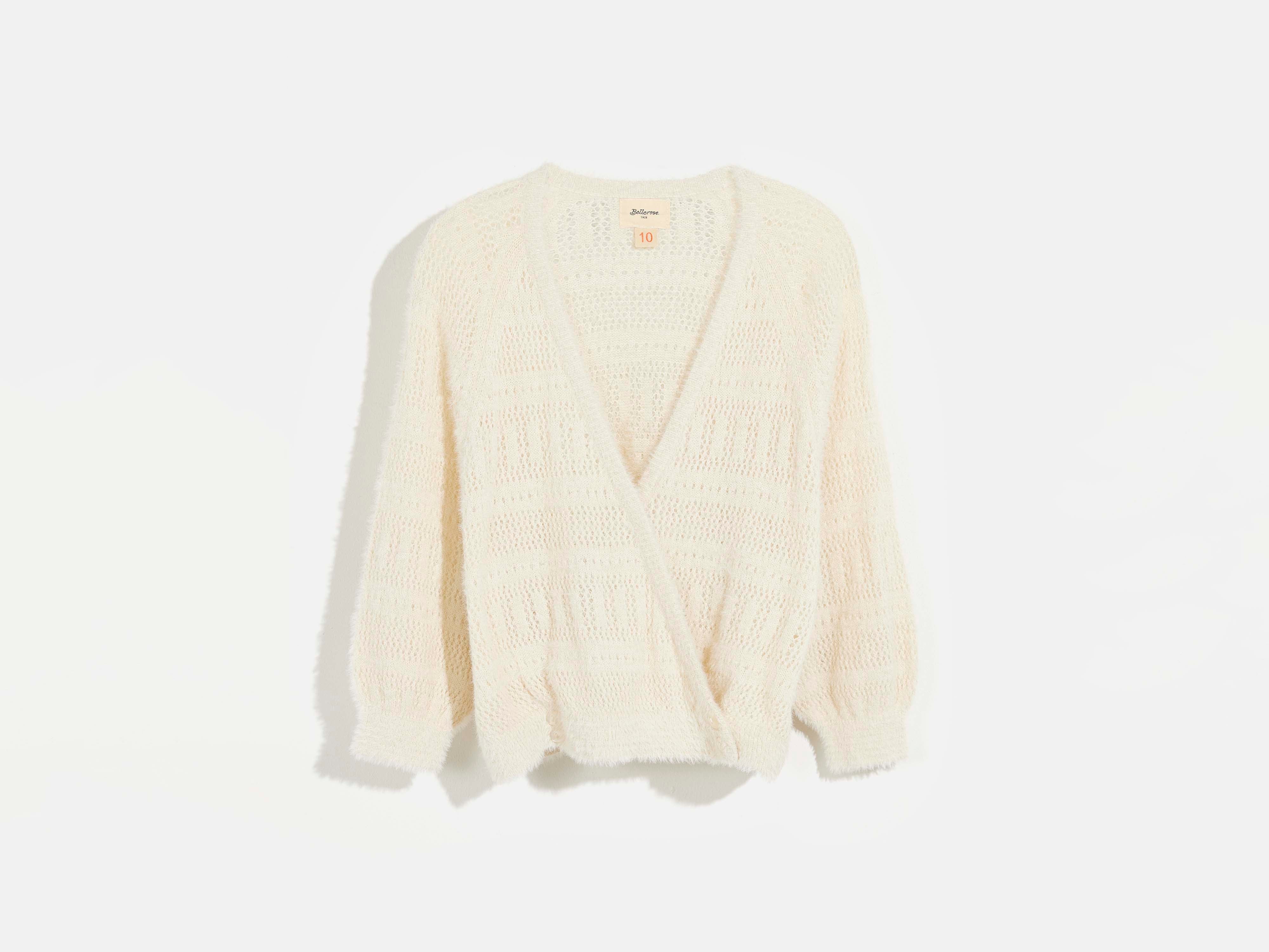 golph wrap sweater (241 / G / MILKY WAY)