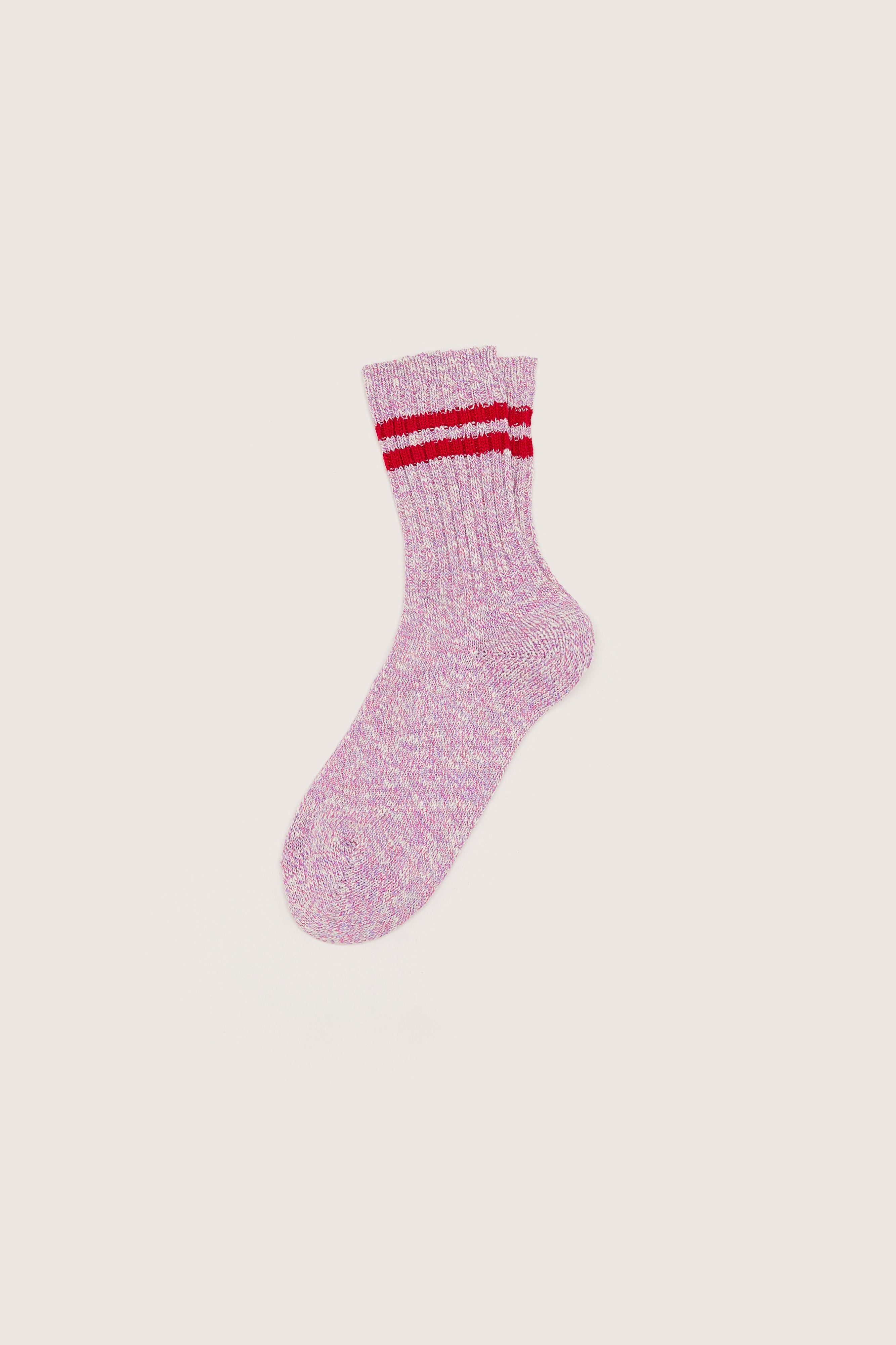 Beel Crew Socks - Ecarlate / Multicolor For Girls | Bellerose
