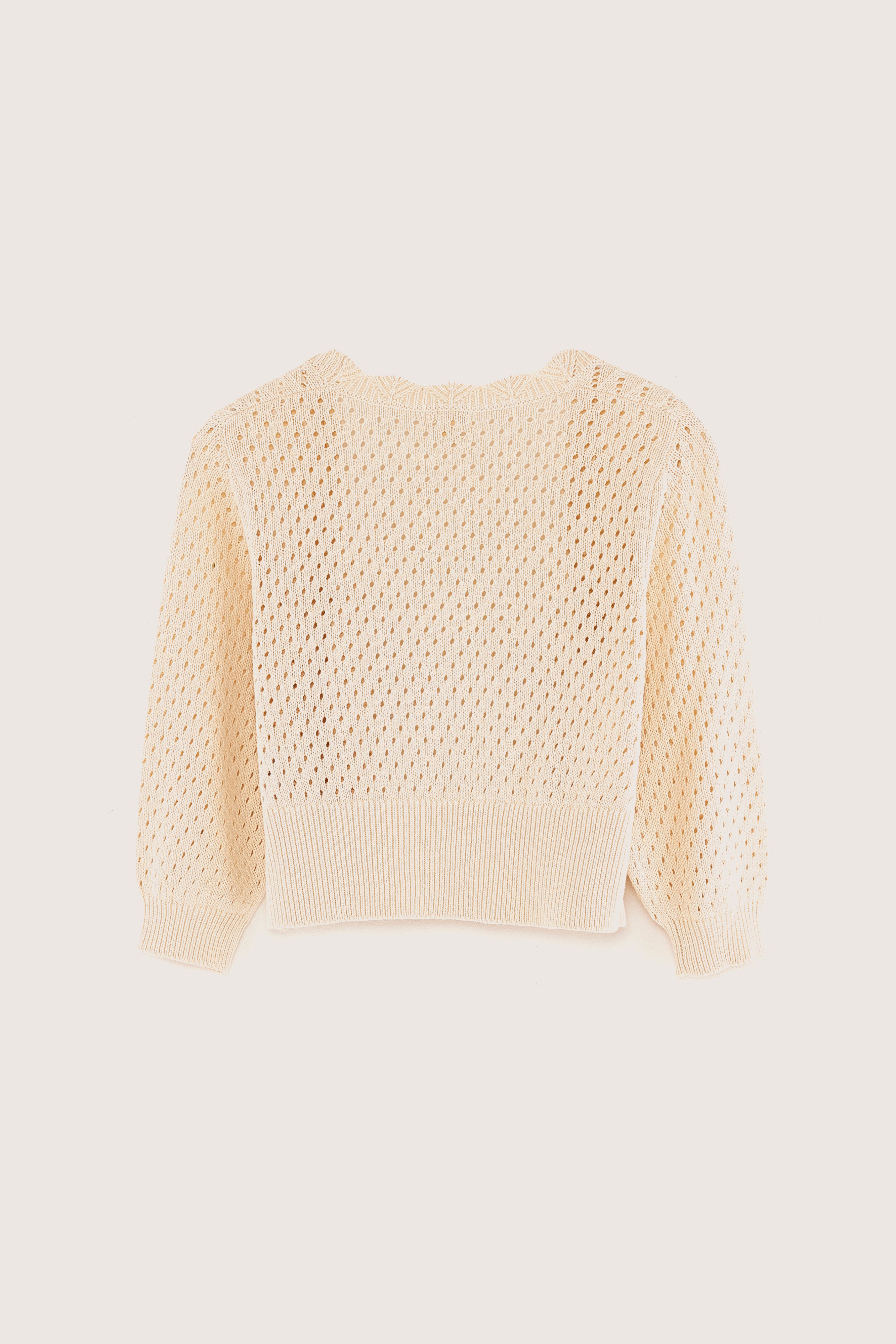 Gehno V-hals cardigan (251 / G / MILKY WAY)