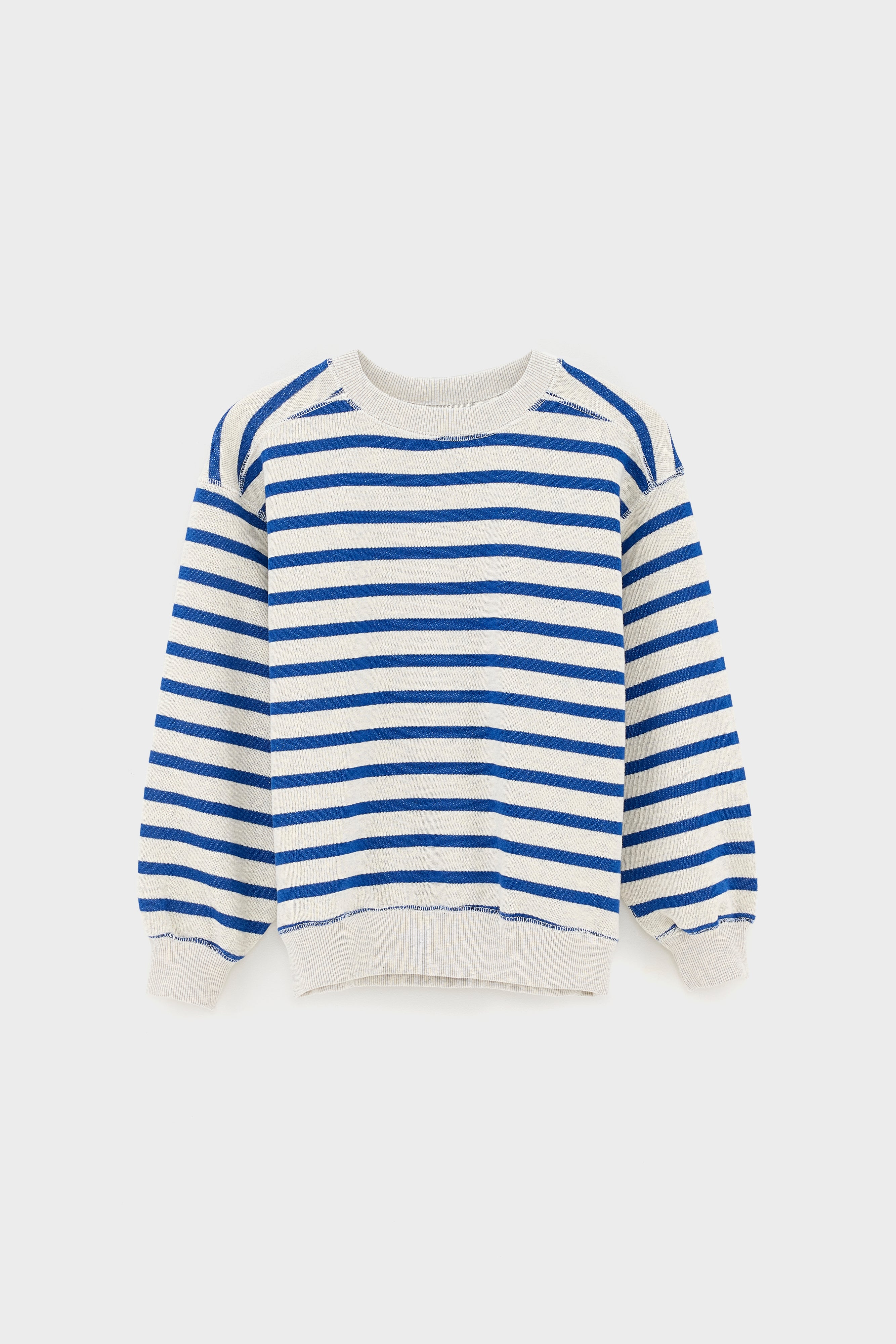 Sweatshirt Col Rond Fadol - Blue jeans / Oyster Pour Fille | Bellerose