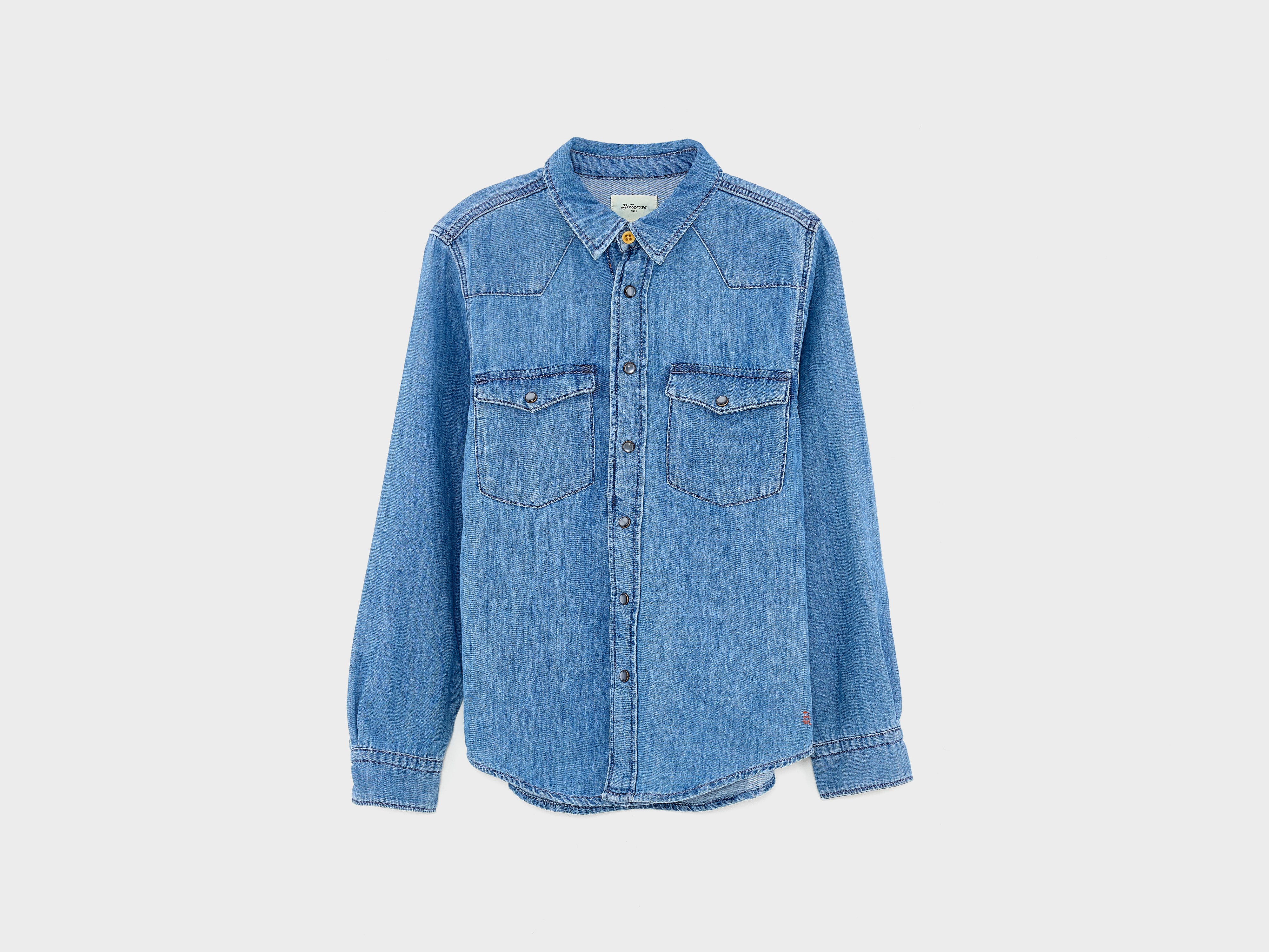 Peio denim shirt (242 / B / BLEACH)