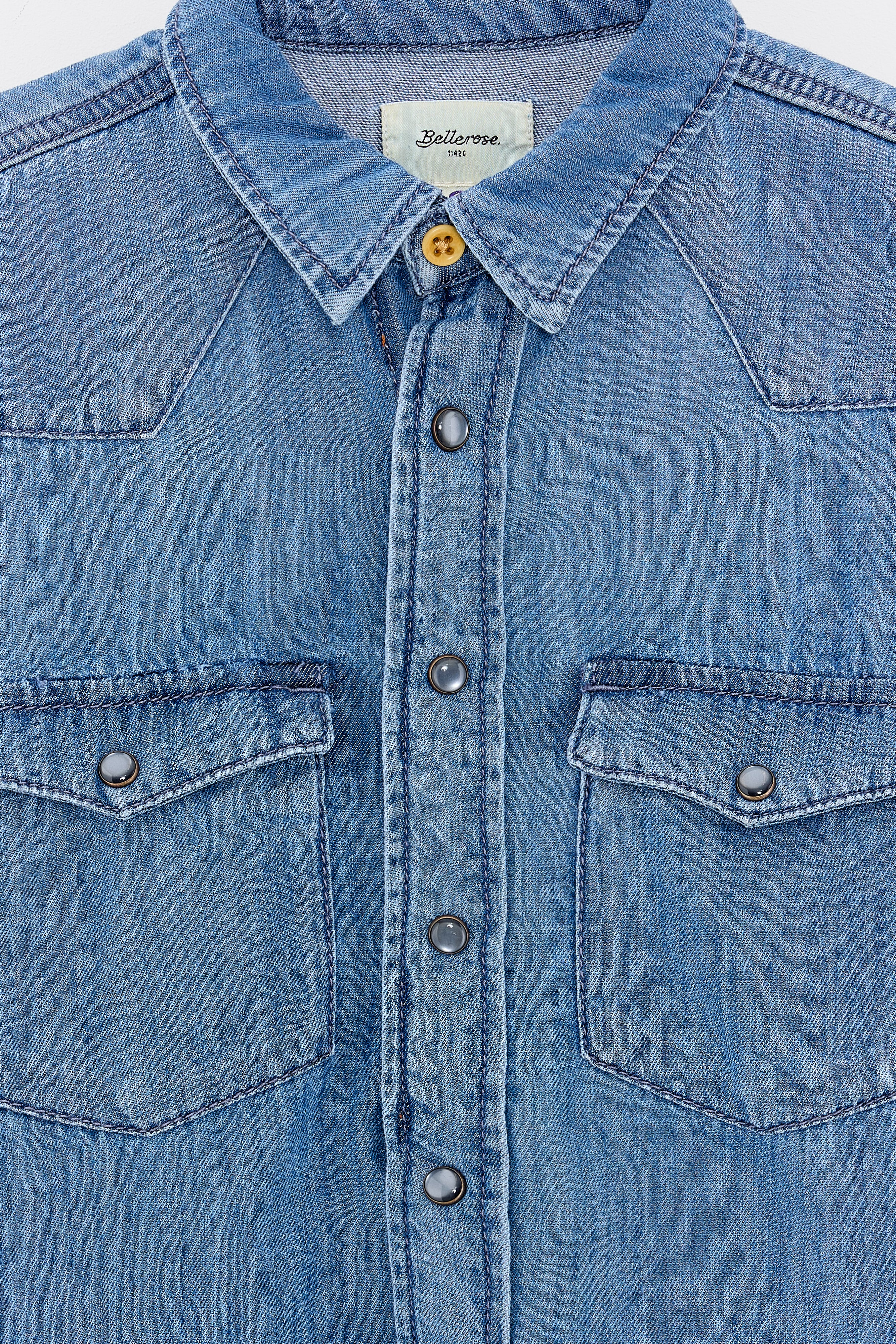 Peio denim shirt (242 / B / BLEACH)
