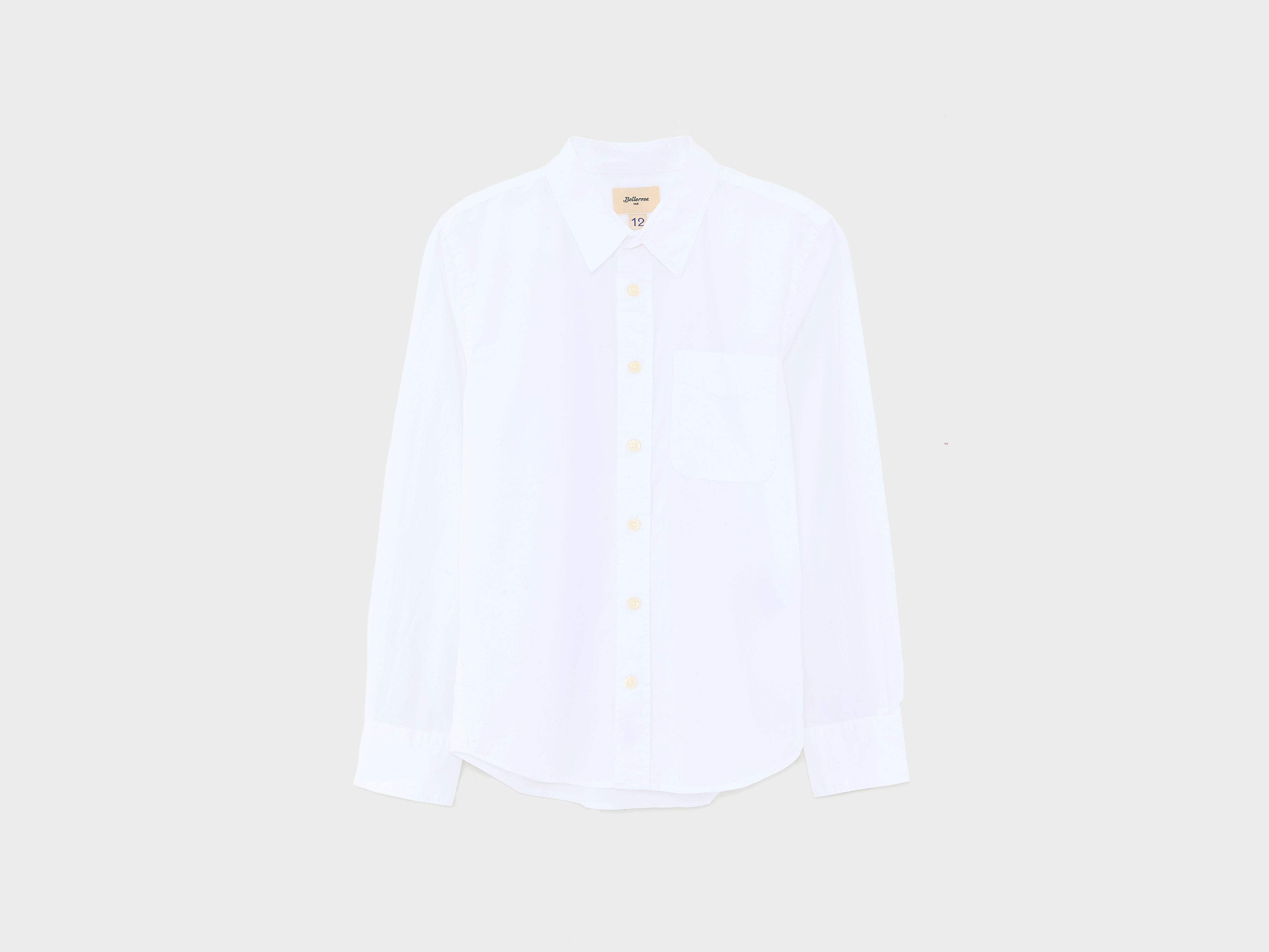 Ganix poplin shirt (242 / B / WHITE)