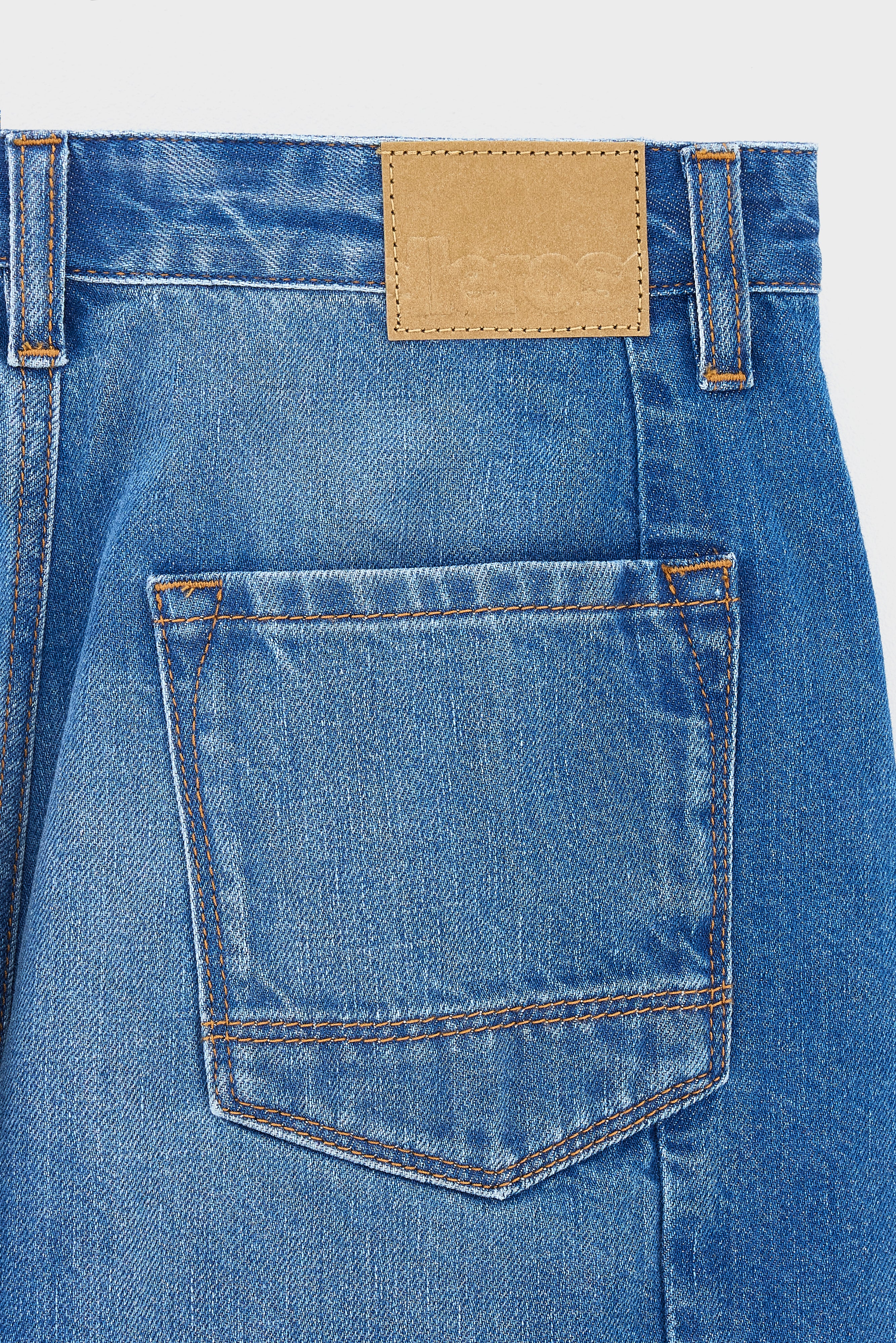 Pethula pleated denim shorts (261 / G / BLUE STONE)