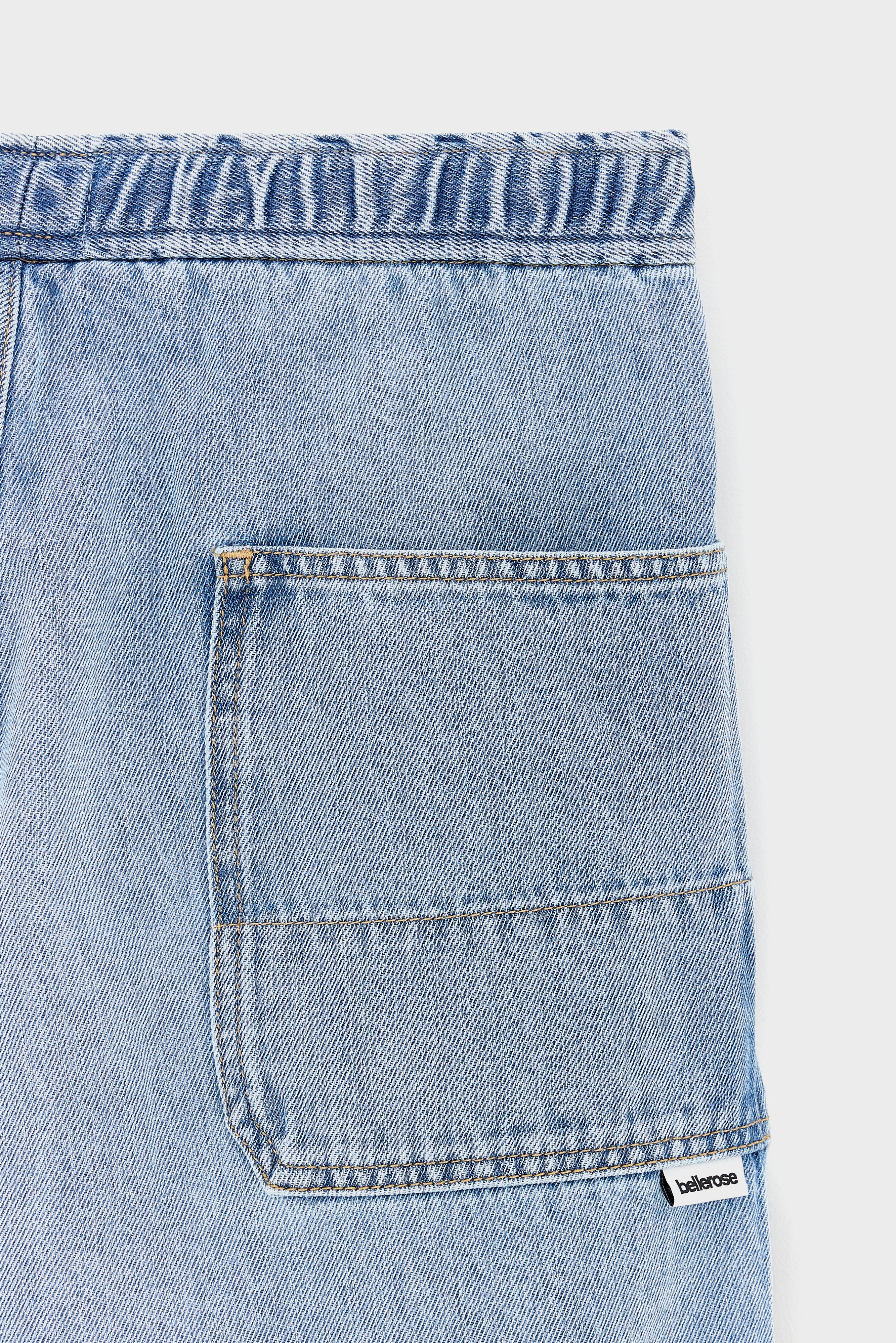 Willemn baggy short (261 / B / LT BLUE BLEACH)