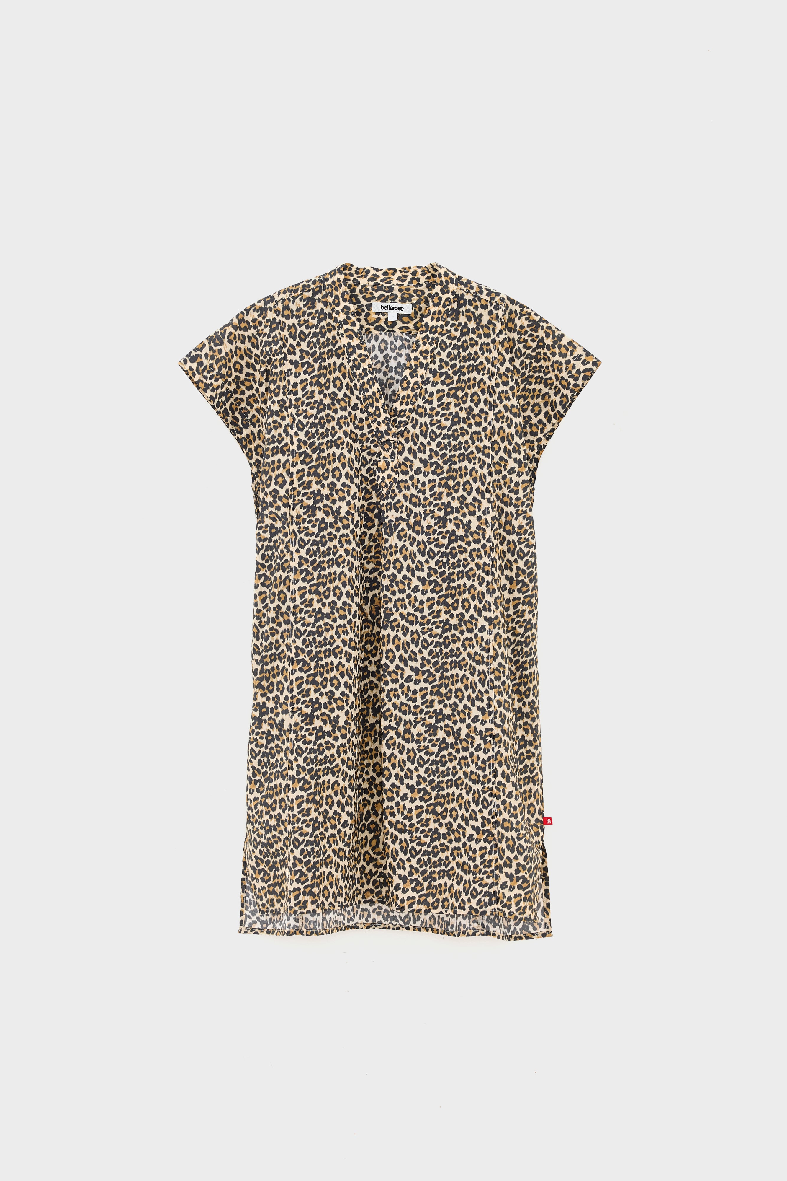 Robe Imprimé Léopard Hazer - Black sand / Toffee / Vanille Pour Fille | Bellerose