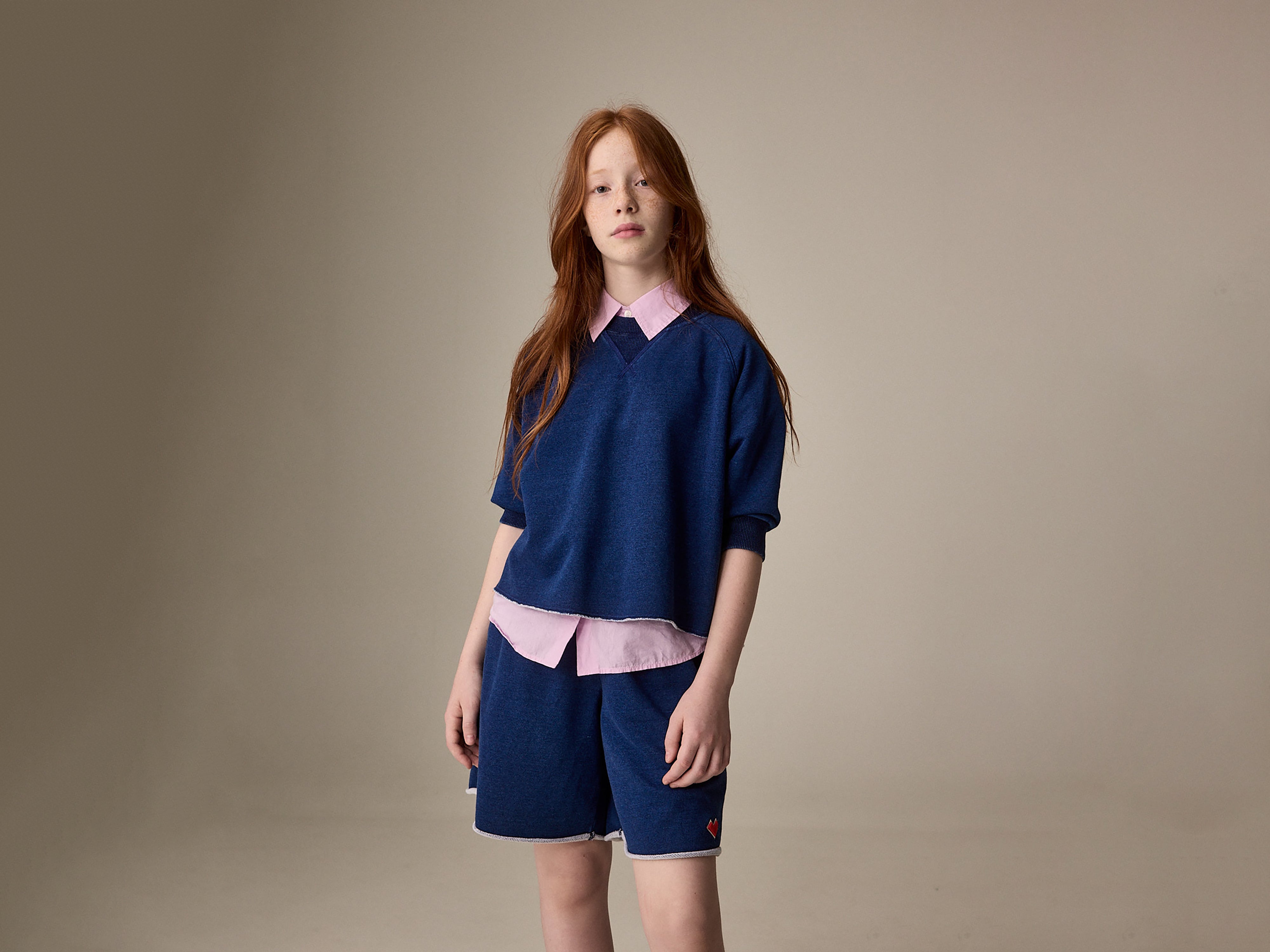 Fabini short-sleeve sweatshirt (261 / G / INDIGO)