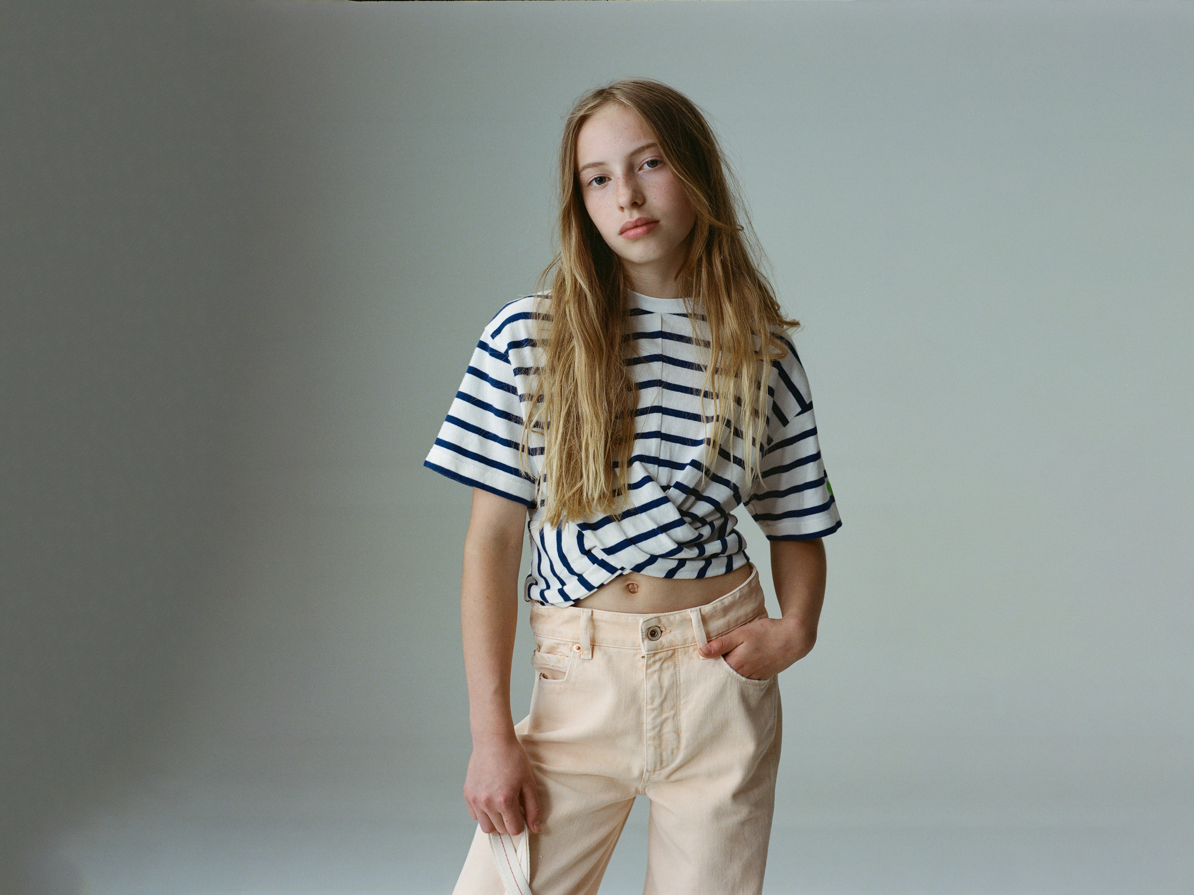 Crissy cross-front t-shirt (261 / G / STRIPE E)