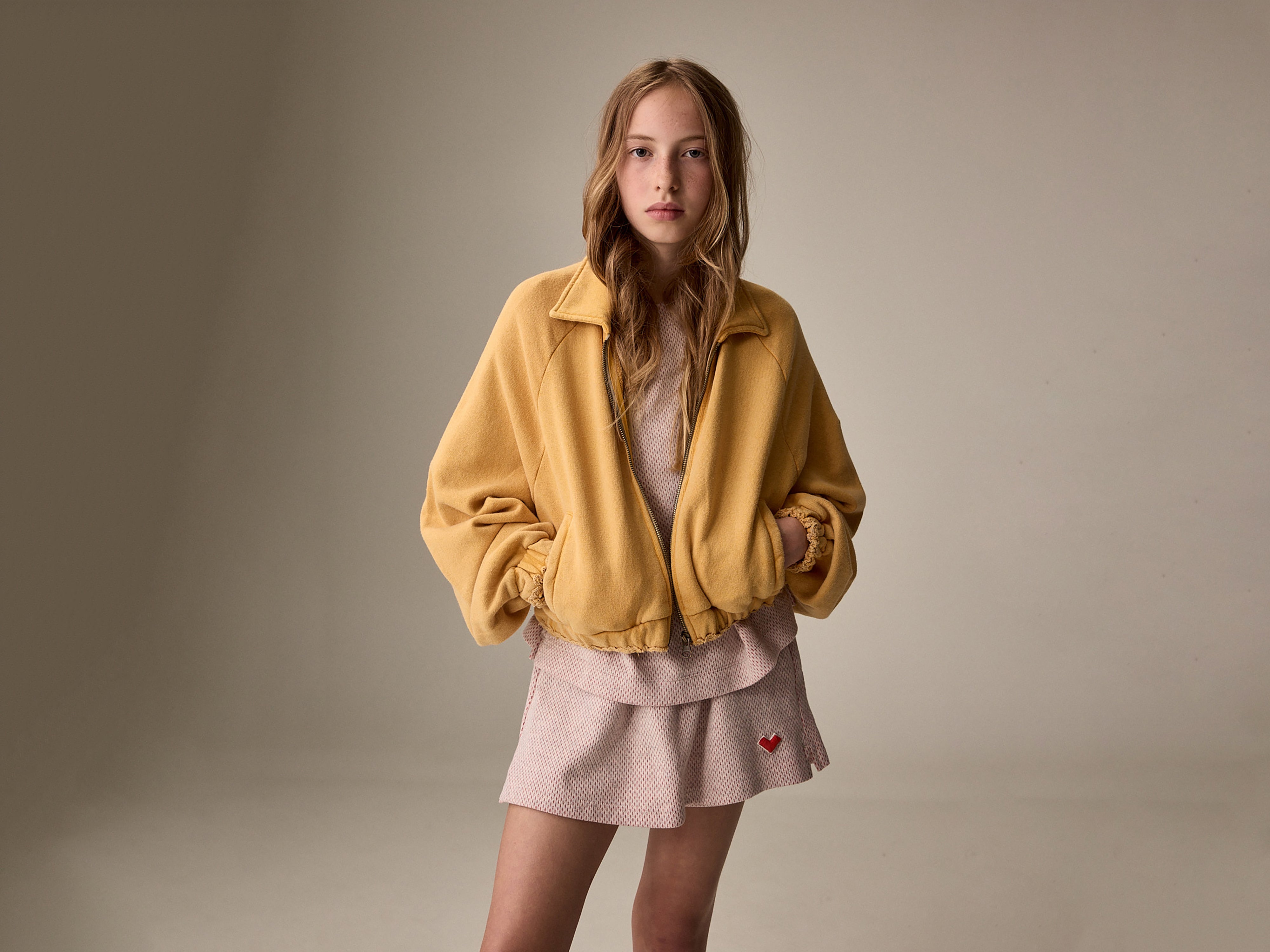 Agness zipped sweatshirt (261 / G / GIRASOLE)