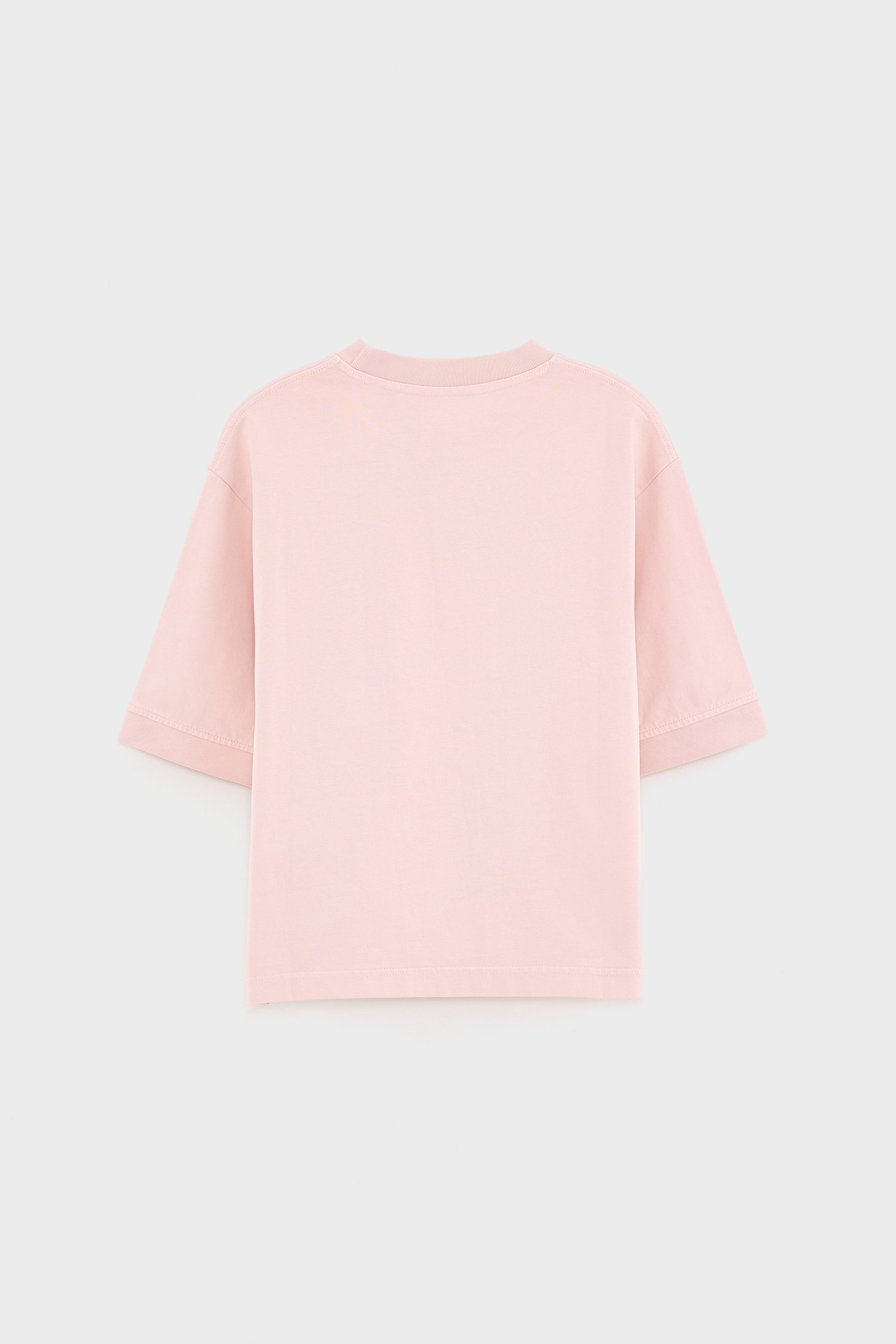 Cursty short-sleeve t-shirt (261 / B / OLD PINK)