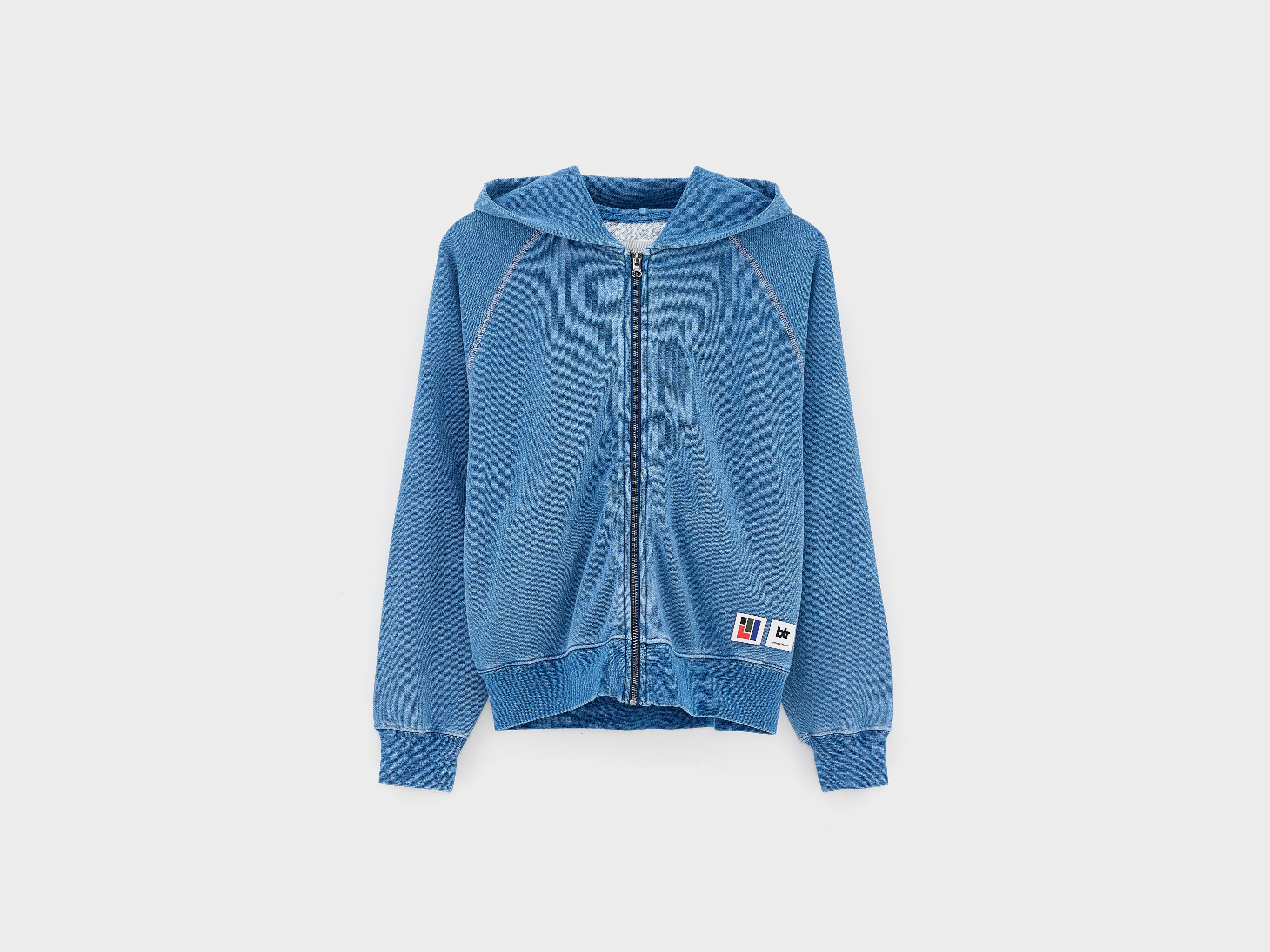 Fieko zipped hoodie (261 / B / BLUE JEANS)