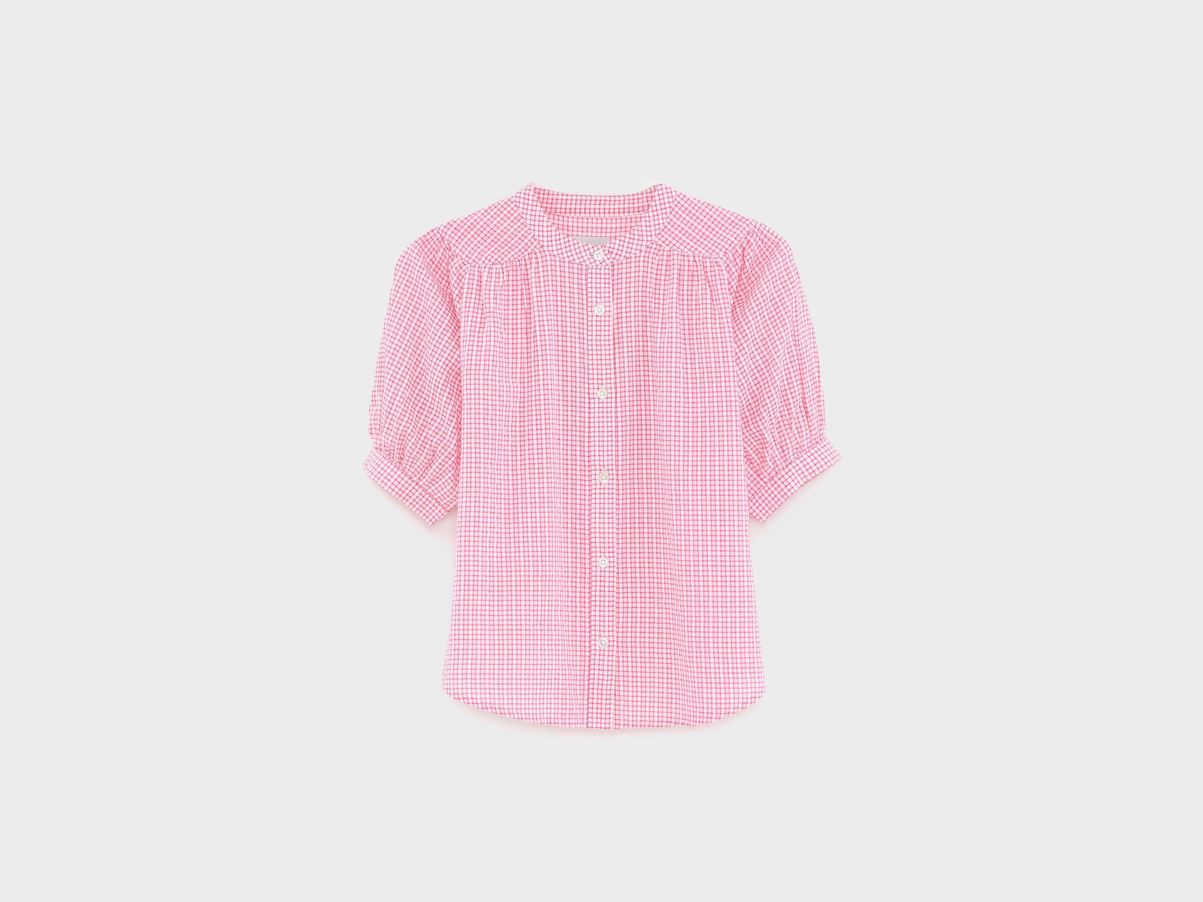 Hopsa short-sleeve blouse (261 / G / CHECK A)