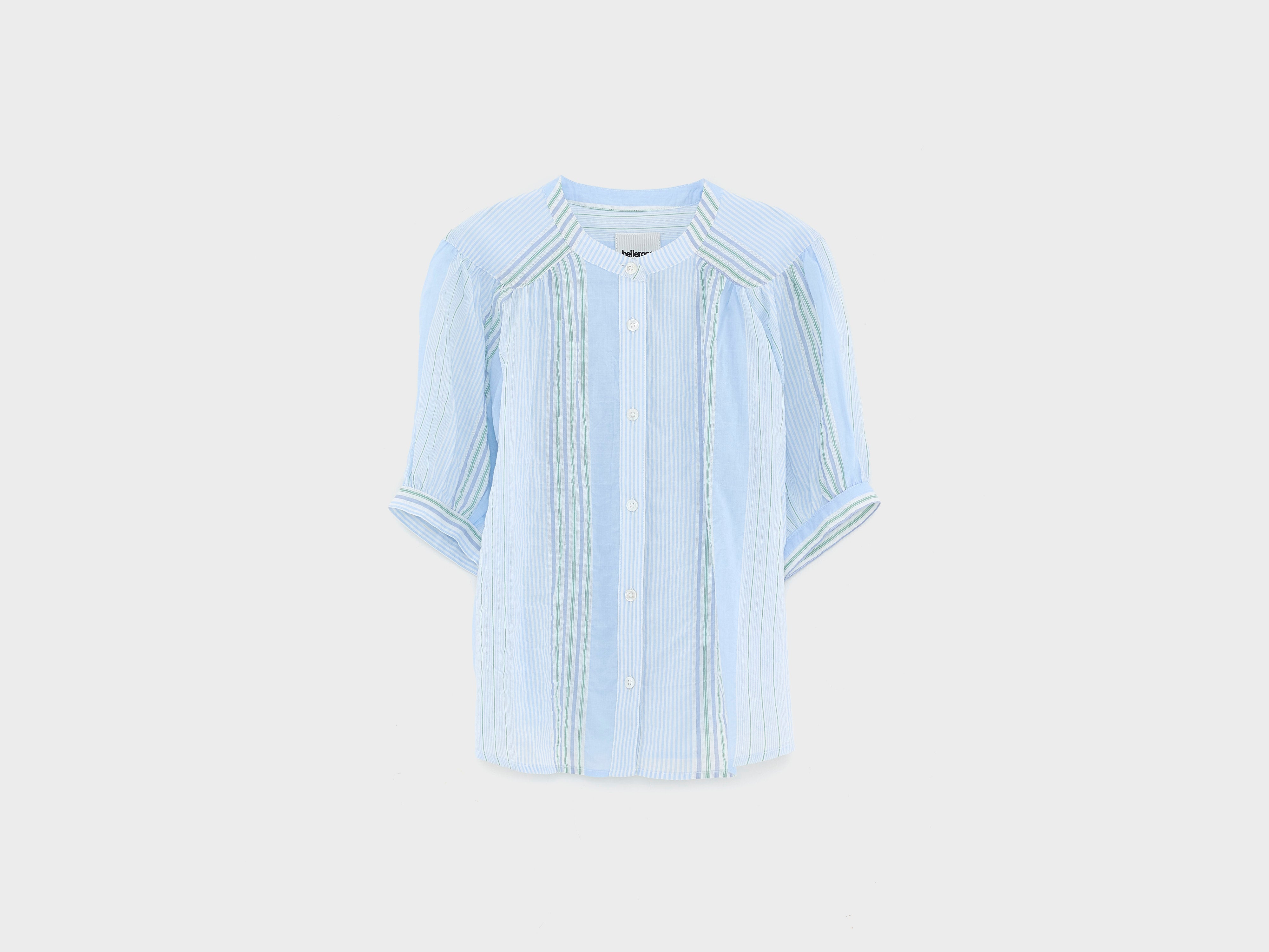 Hopsa short-sleeve blouse (261 / G / STRIPE A)