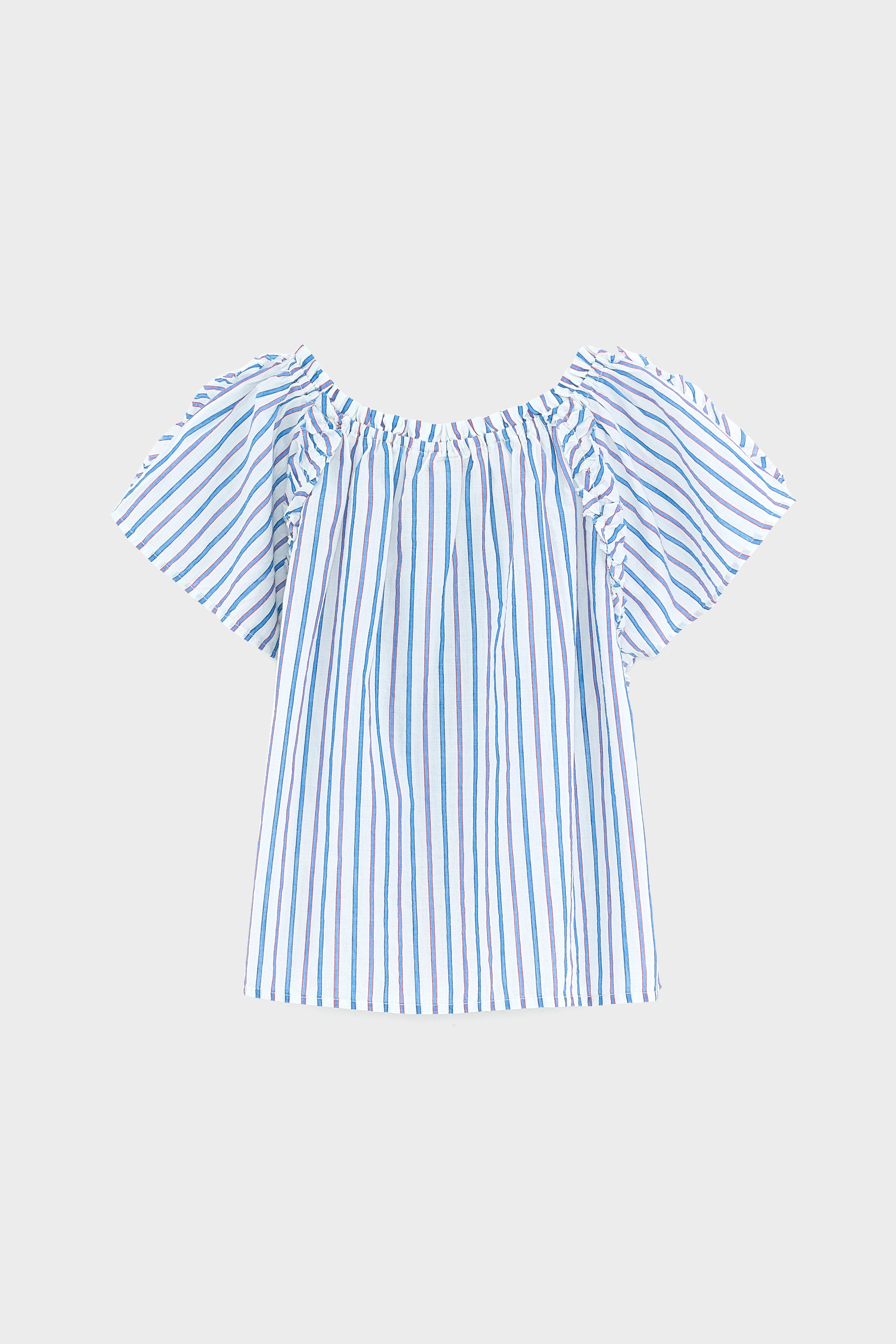 Hiera cropped blouse (261 / G / STRIPE A)
