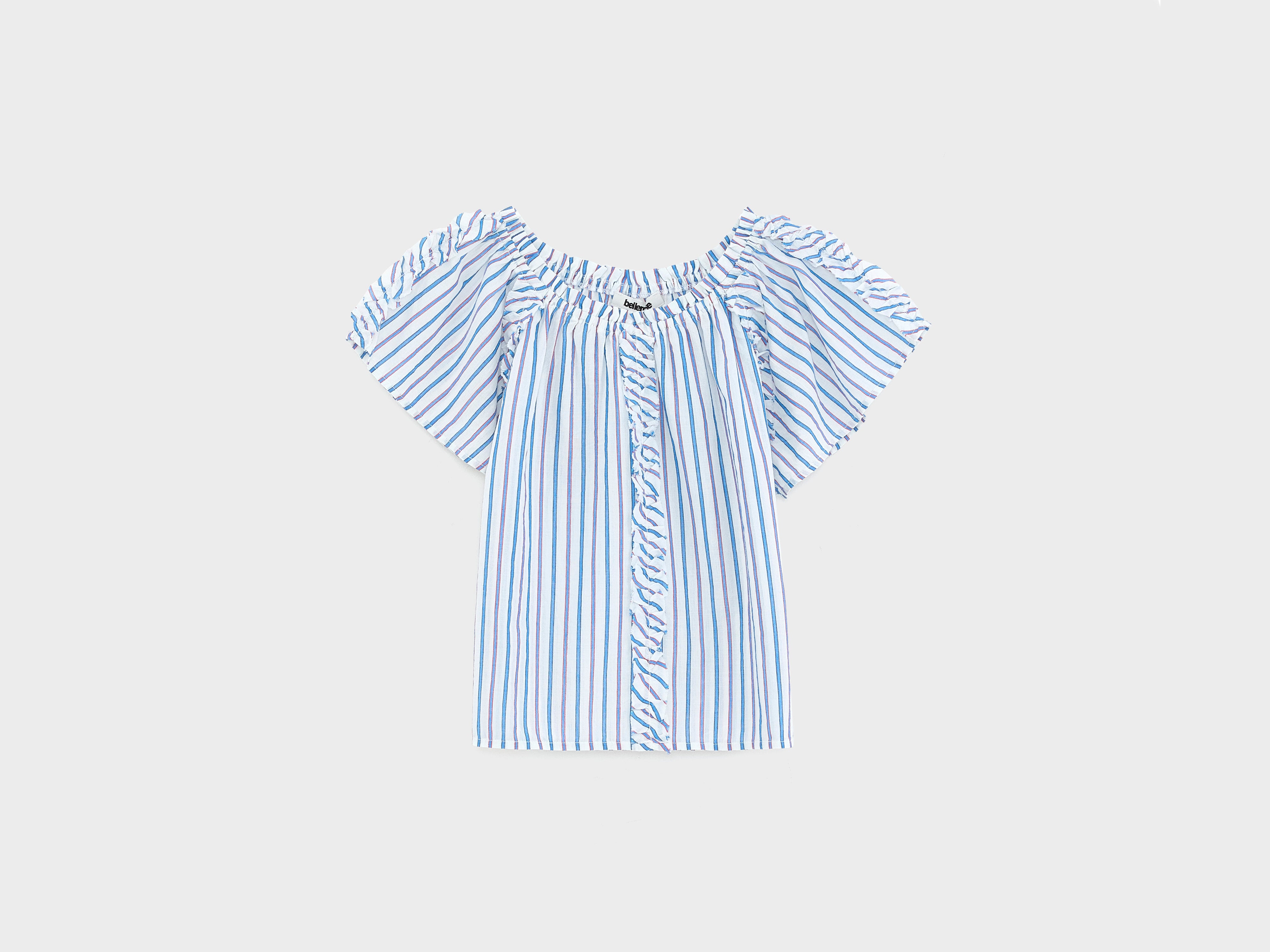 Hiera cropped blouse (261 / G / STRIPE A)