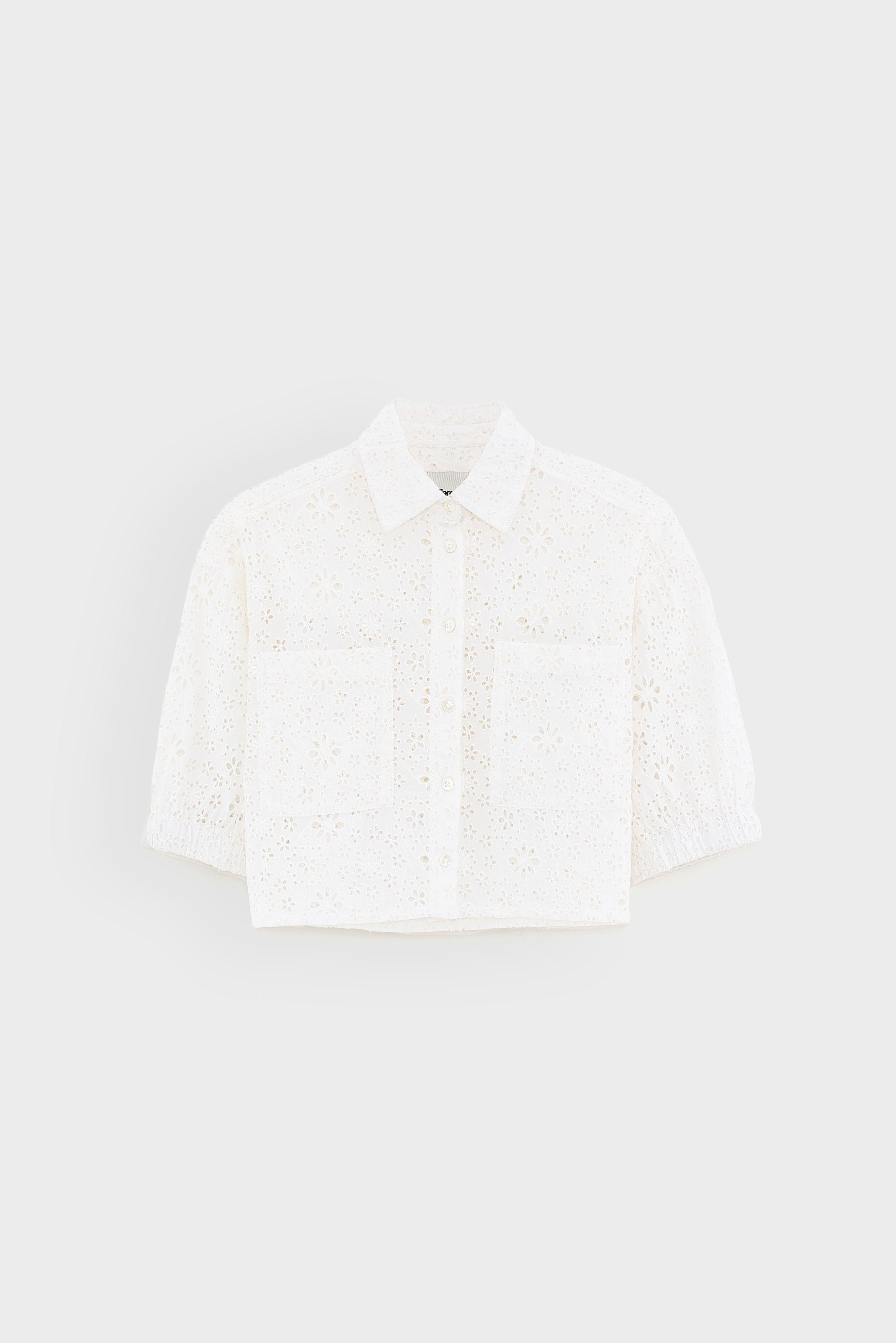 Higgle cropped shirt (261 / G / WHITE)