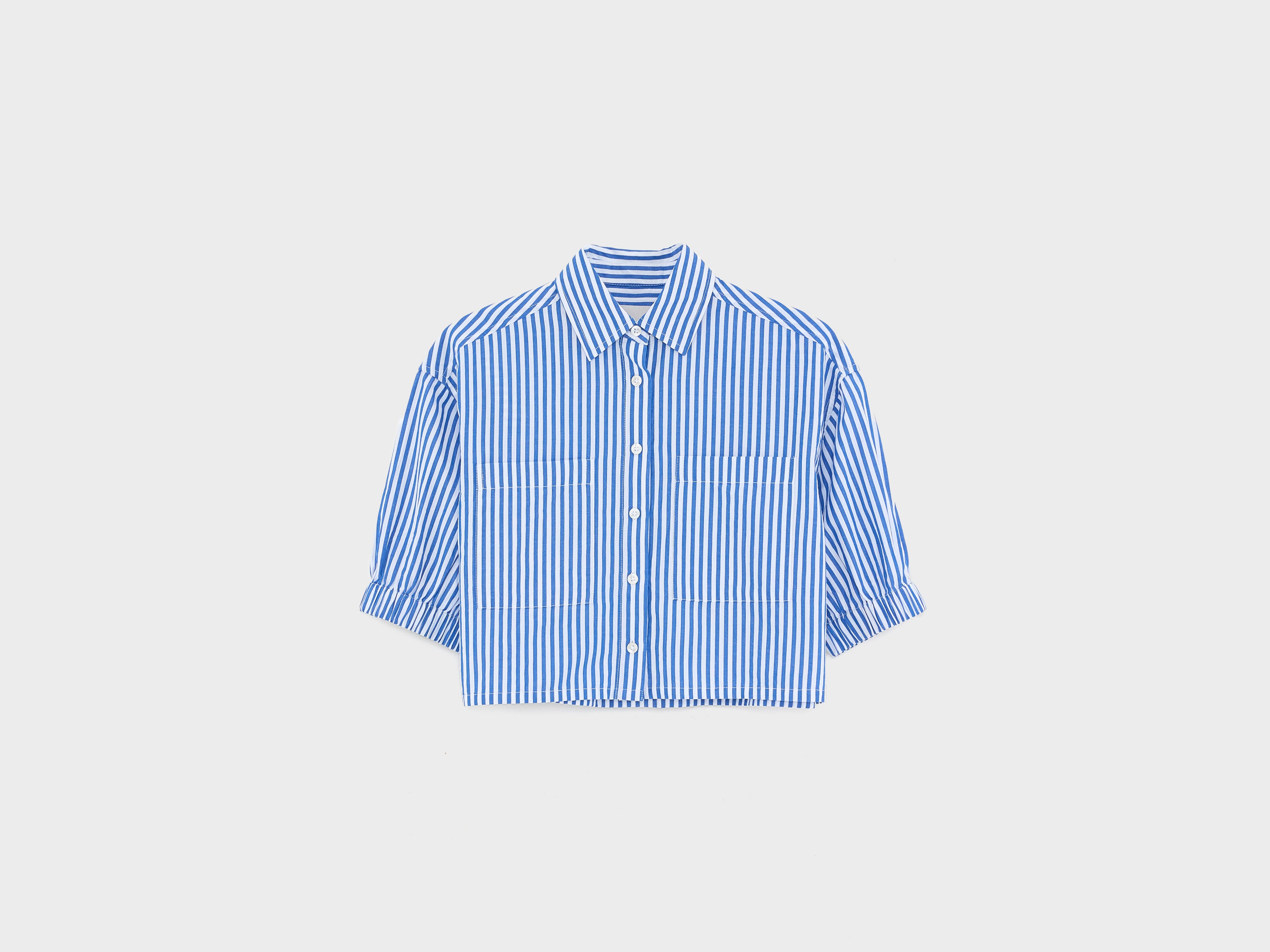 Higgle cropped shirt (261 / G / STRIPE A)