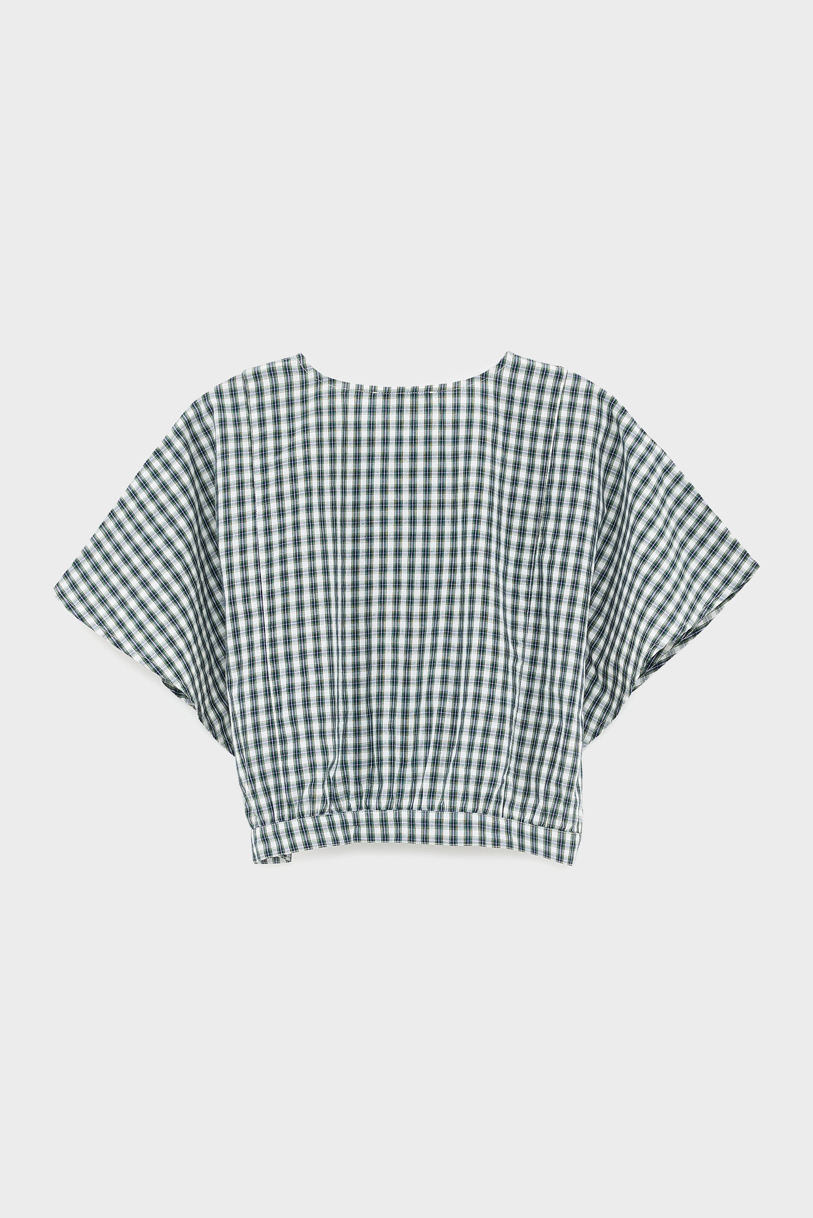 Howdy cropped blouse (261 / G / CHECK A)
