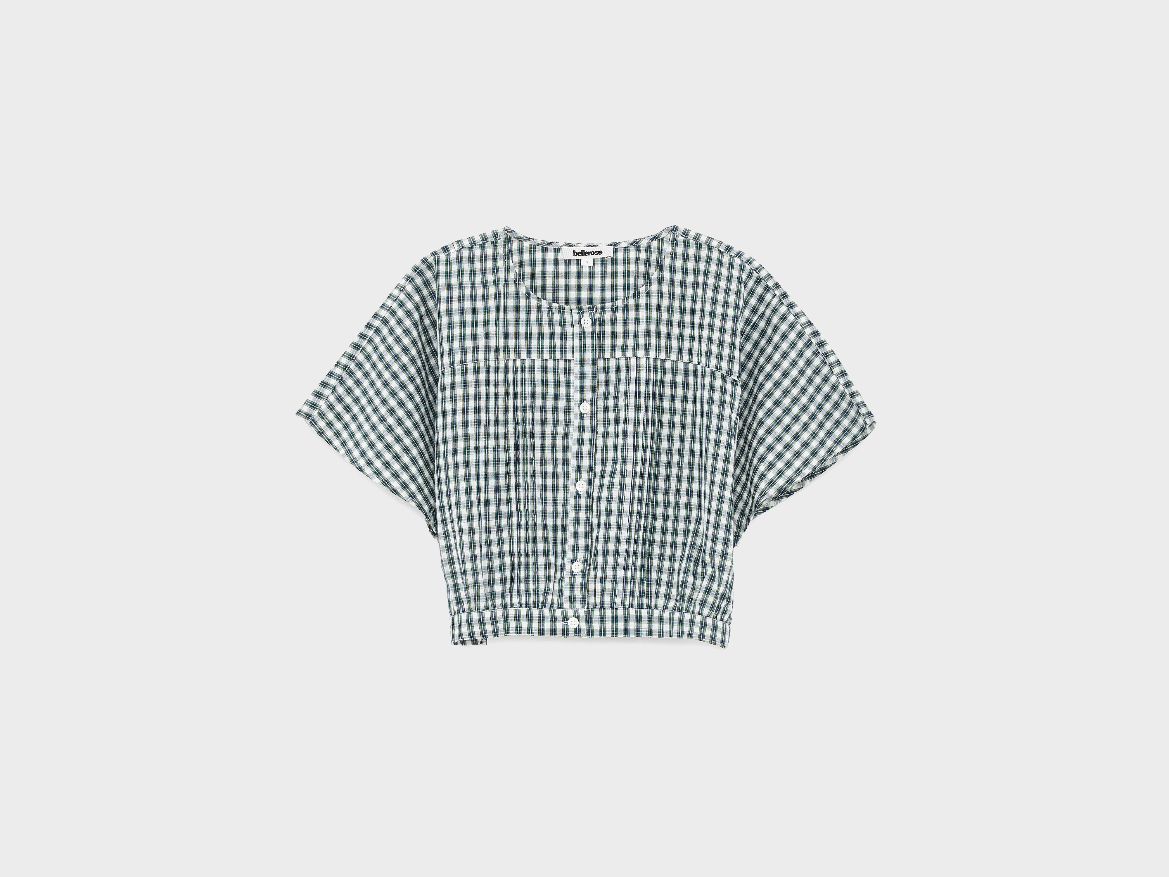 Howdy cropped blouse (261 / G / CHECK A)