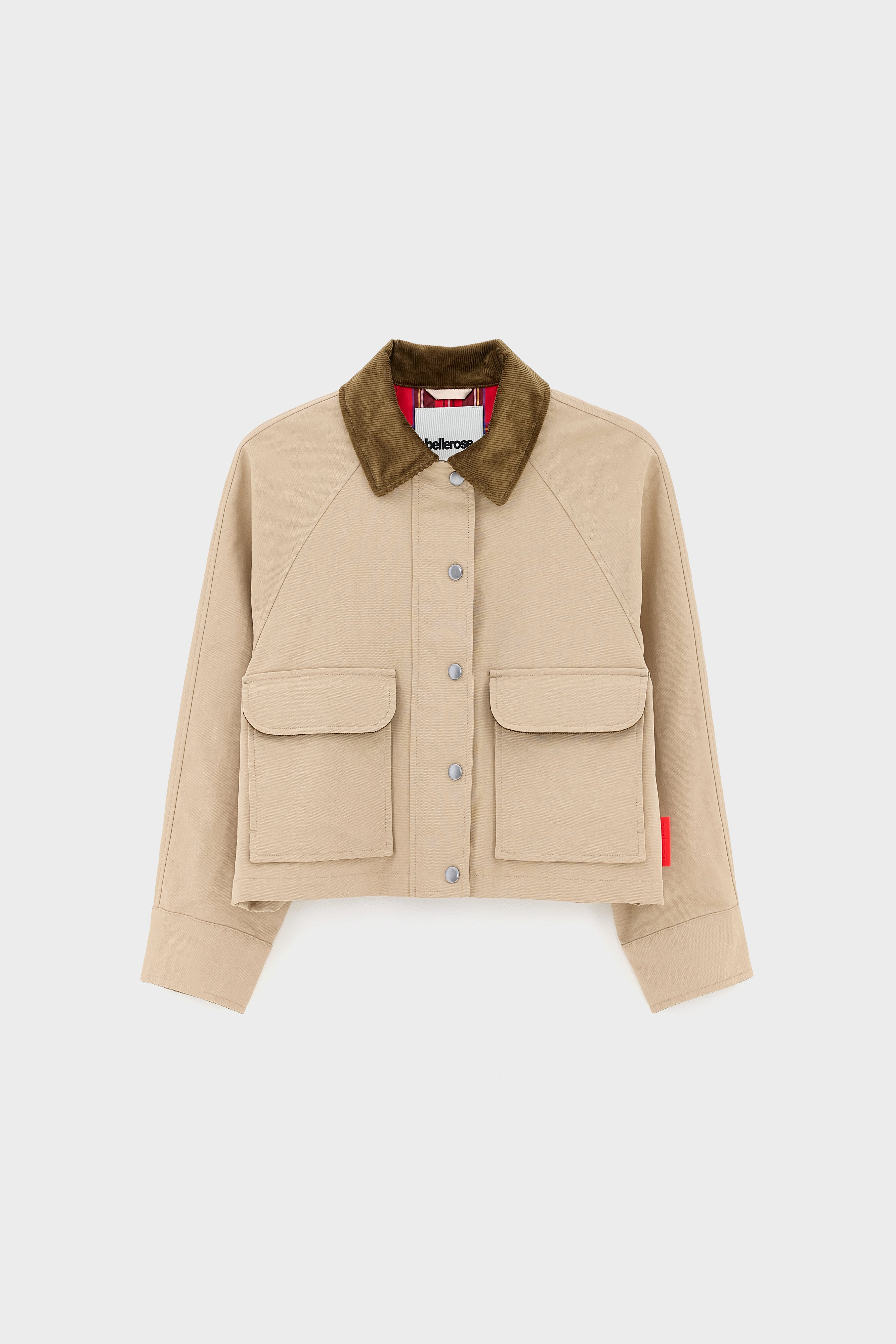 Hack cropped jacket (261 / G / CLAY)