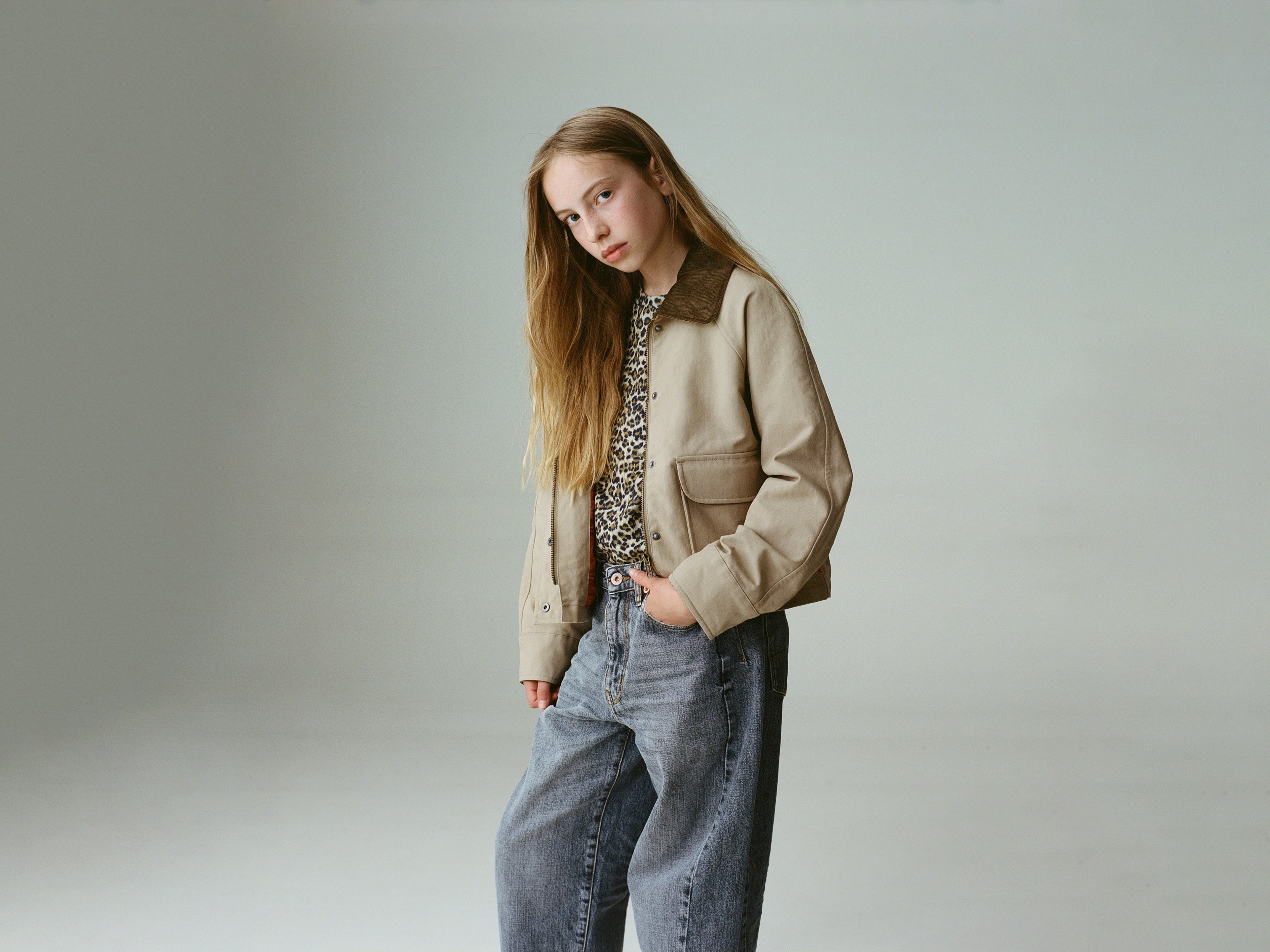 Hack cropped jacket (261 / G / CLAY)