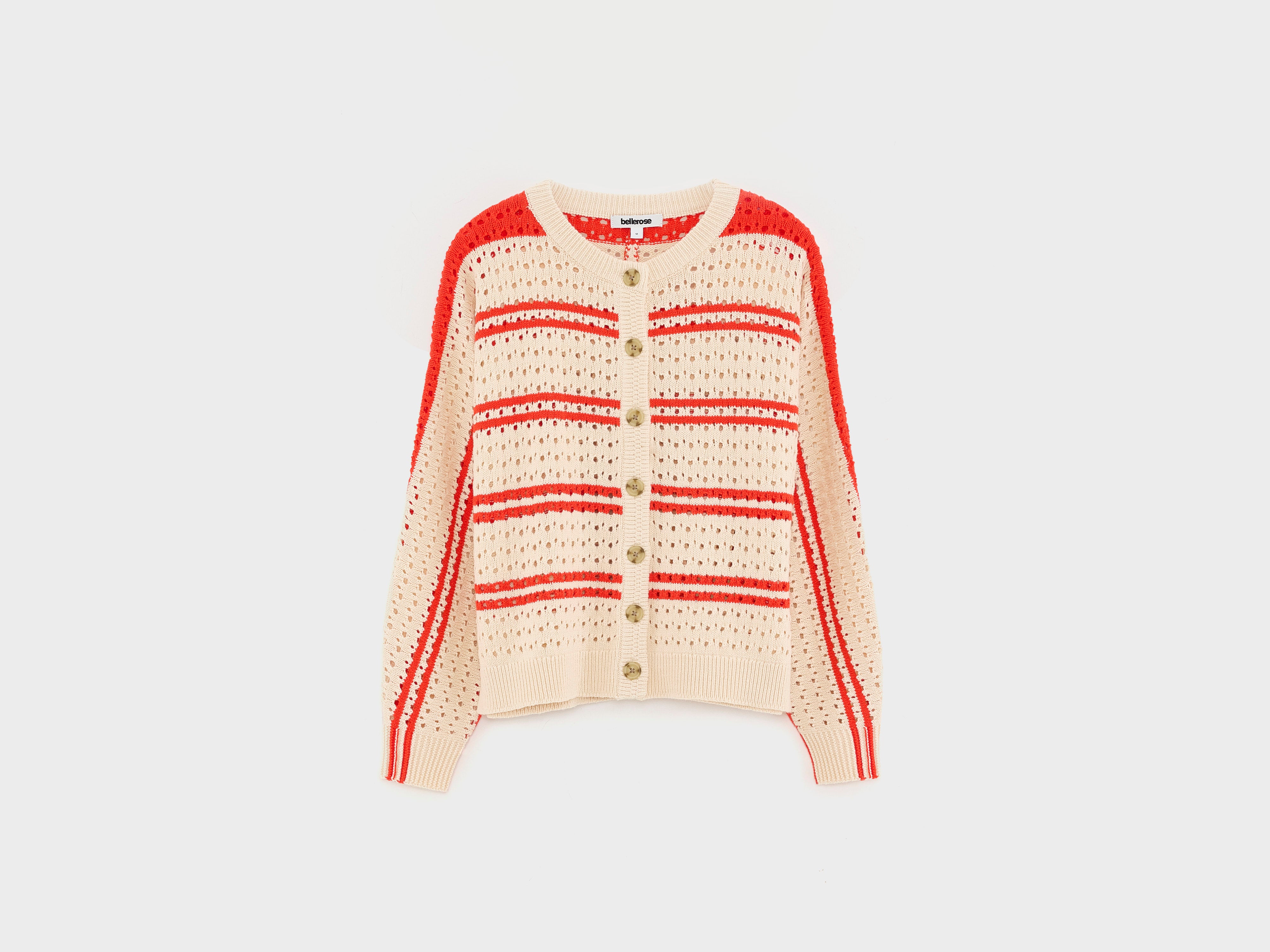 Gelta relaxed cardigan (261 / G / STRIPE A)