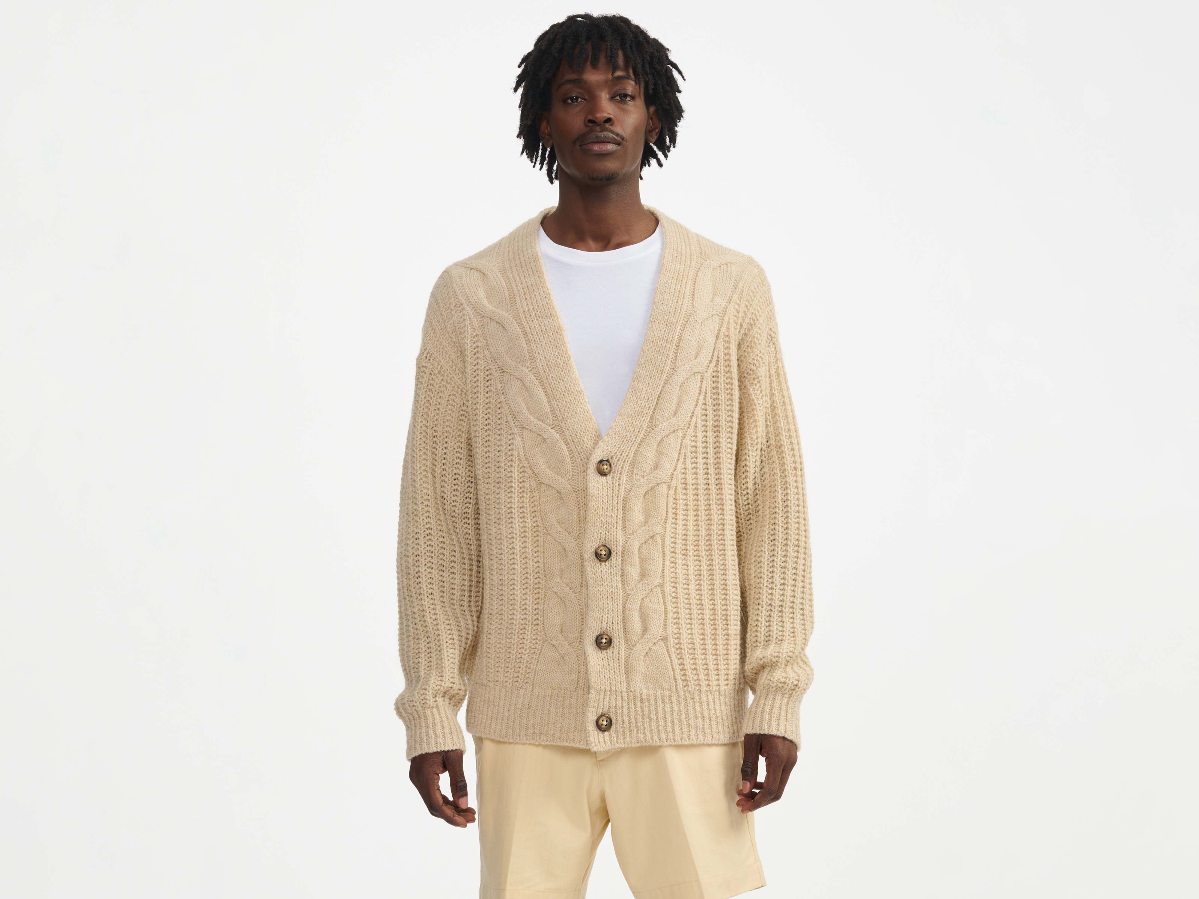 norvi cardigan (241 / M / BEIGE MELANGE)