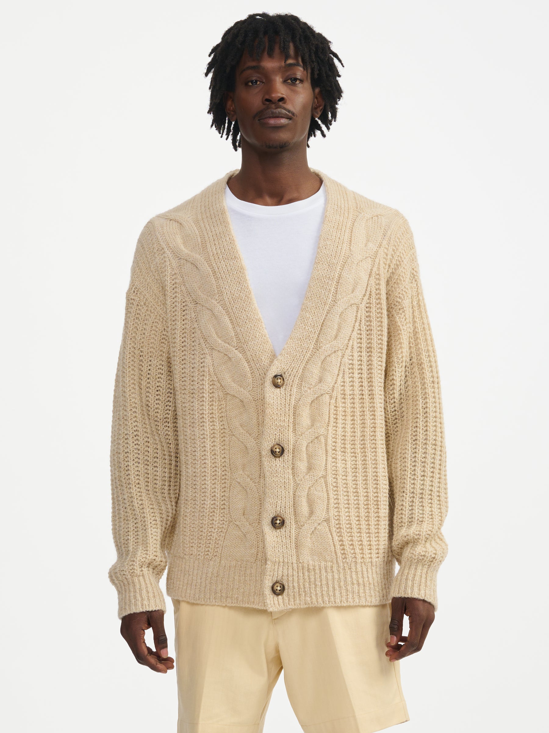 norvi cardigan (241 / M / BEIGE MELANGE)
