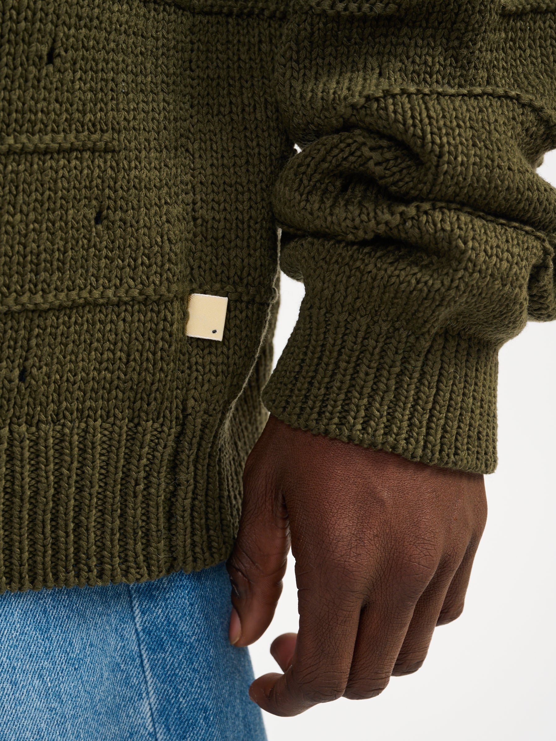 accro sweater (241 / M / OLIVE NIGHT)