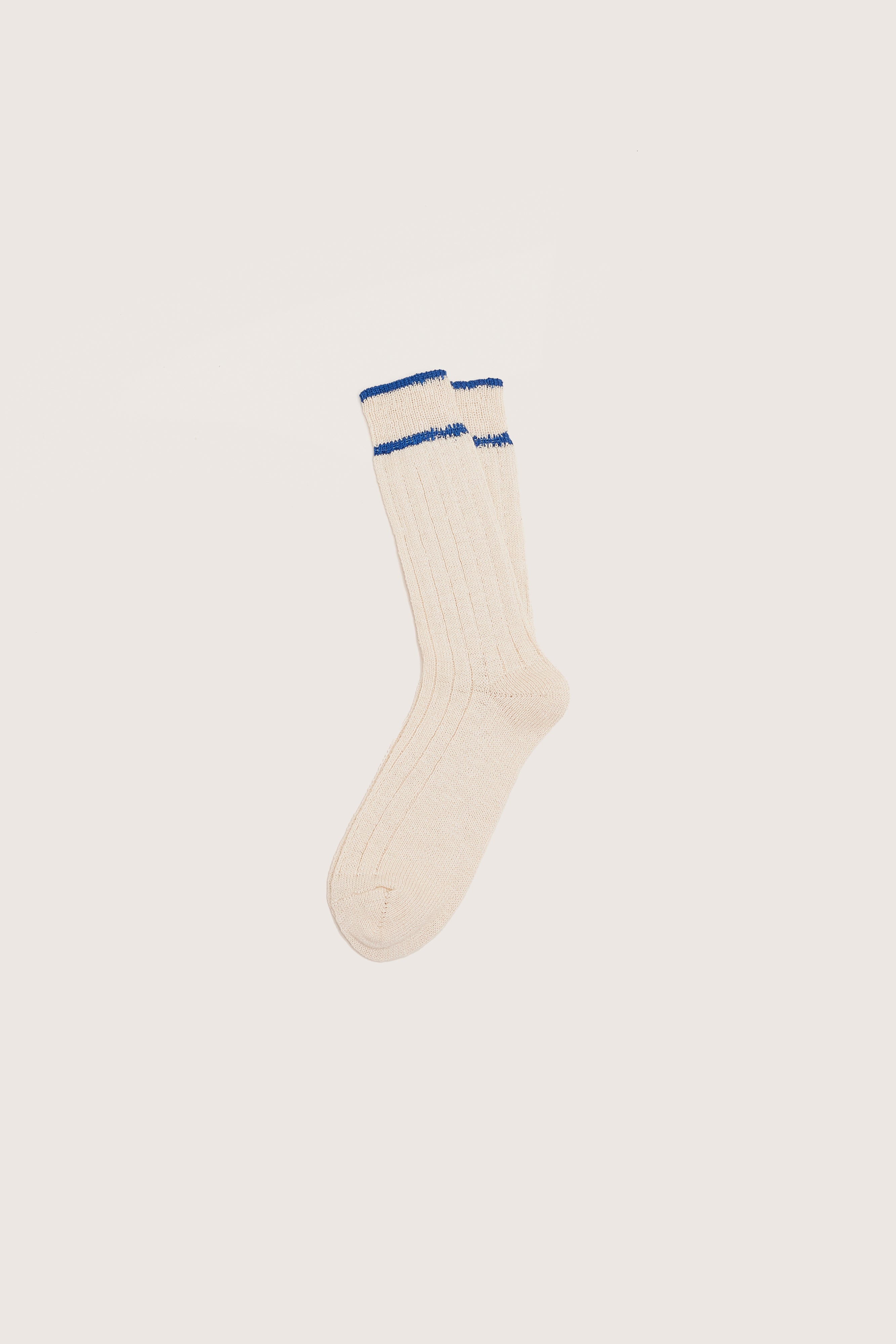 Bino Ribbed Socks - Gitane / Natural For Men | Bellerose