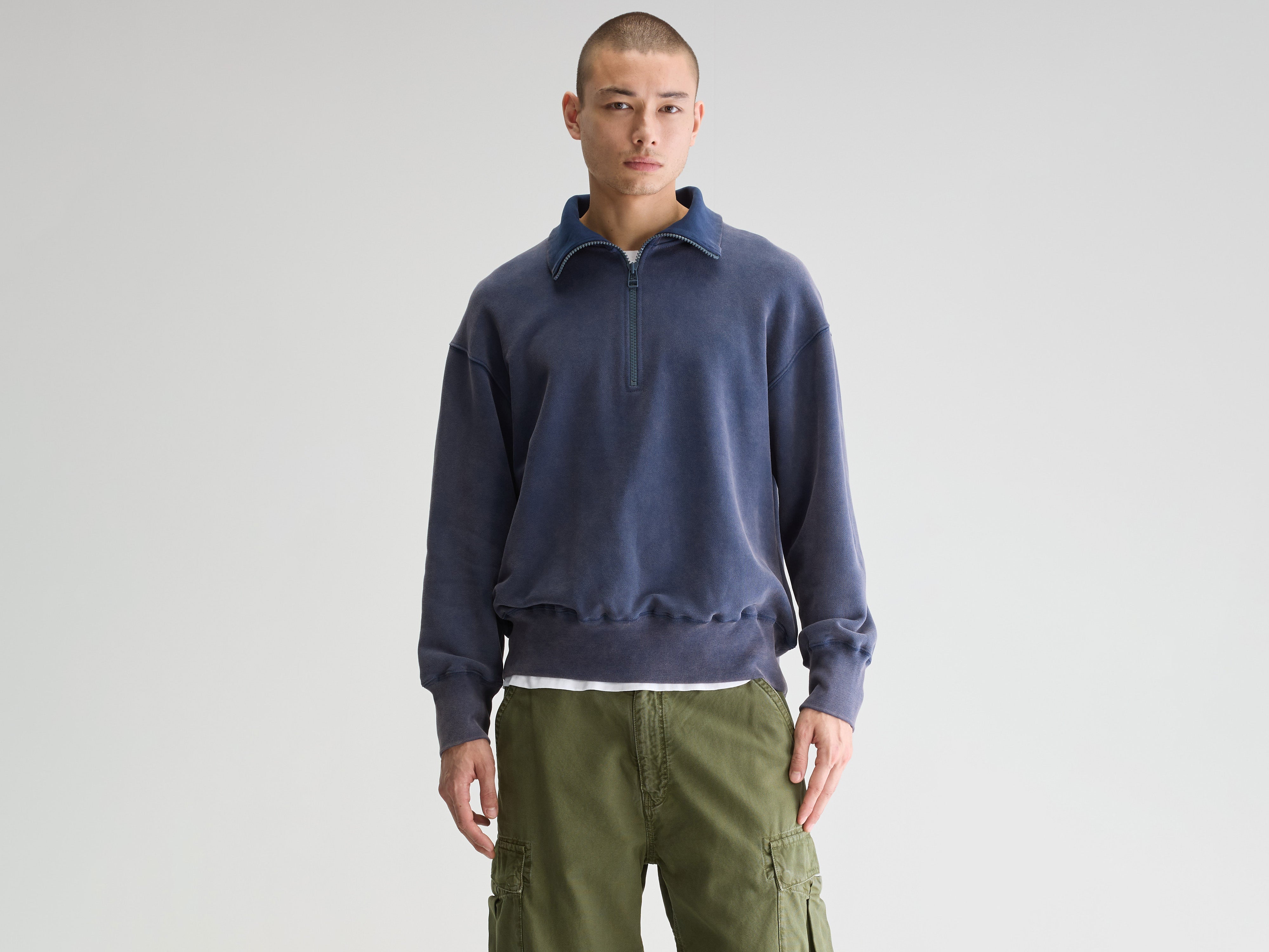 Faber half-zip sweatshirt (251 / M / REGAL BLUE)
