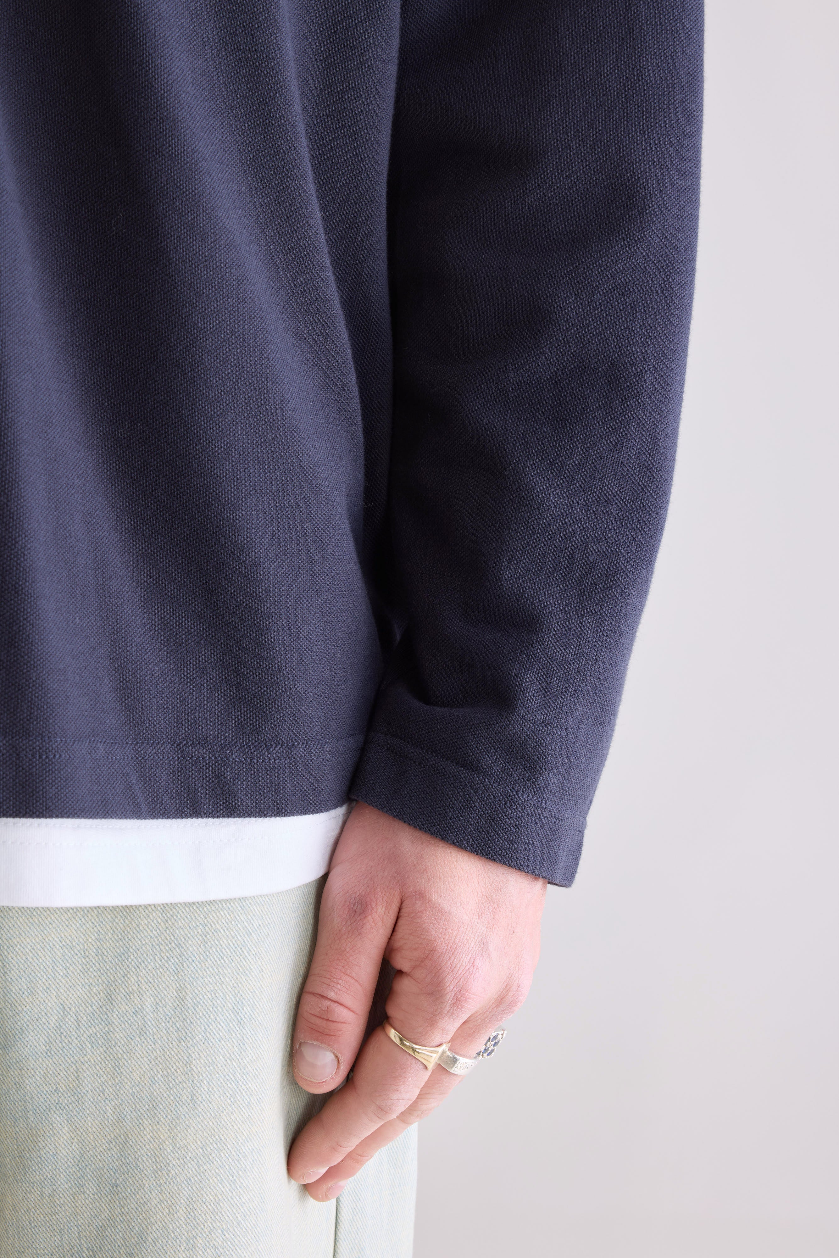 Vision long-sleeve polo (252 / M / NAVY)