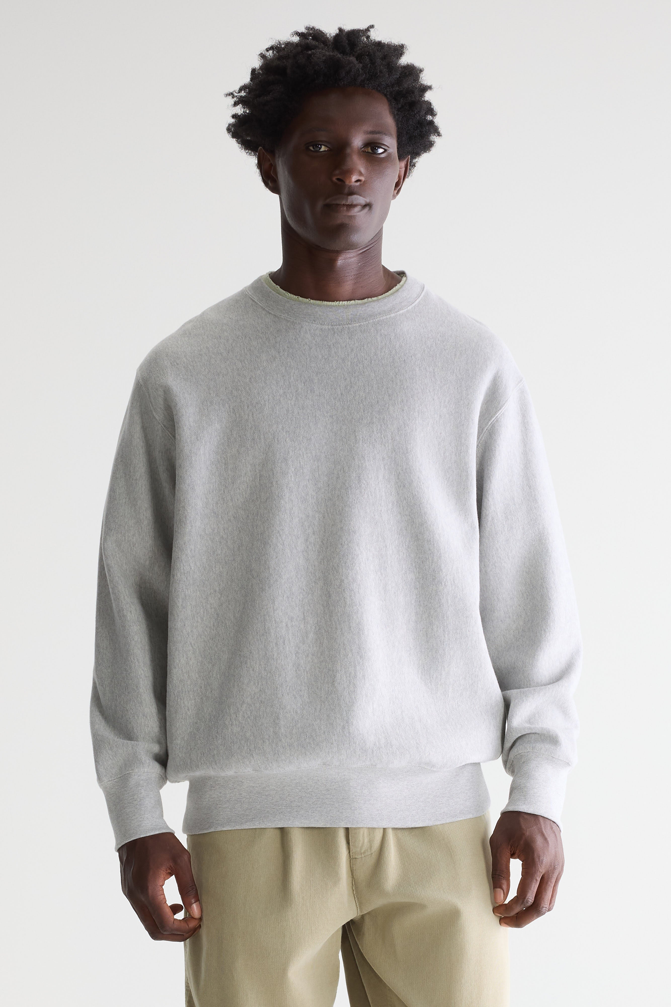 Flake crewneck sweatshirt (242 / M / H. GREY)