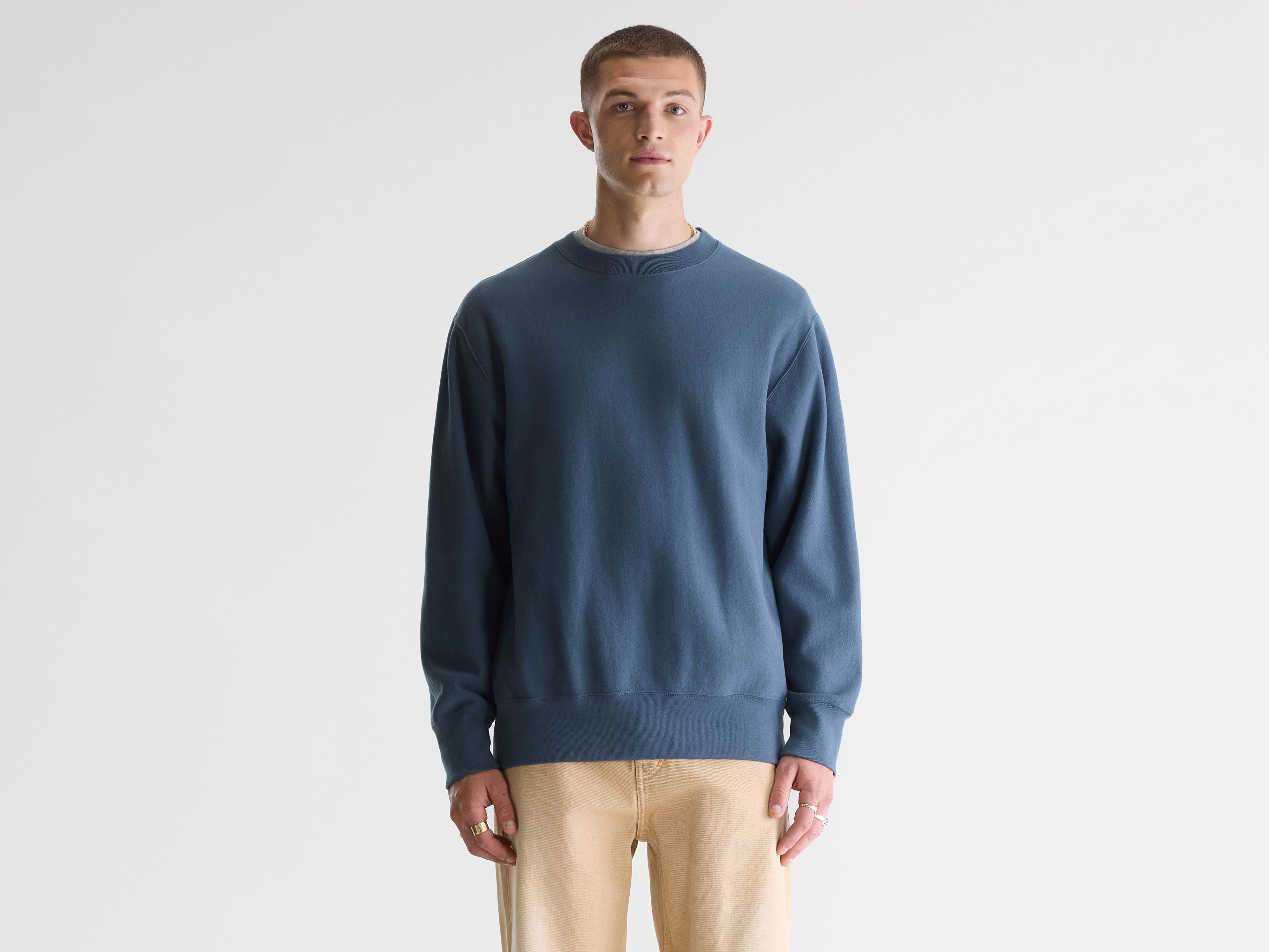 Flake crewneck sweatshirt (242 / M / DOVE)
