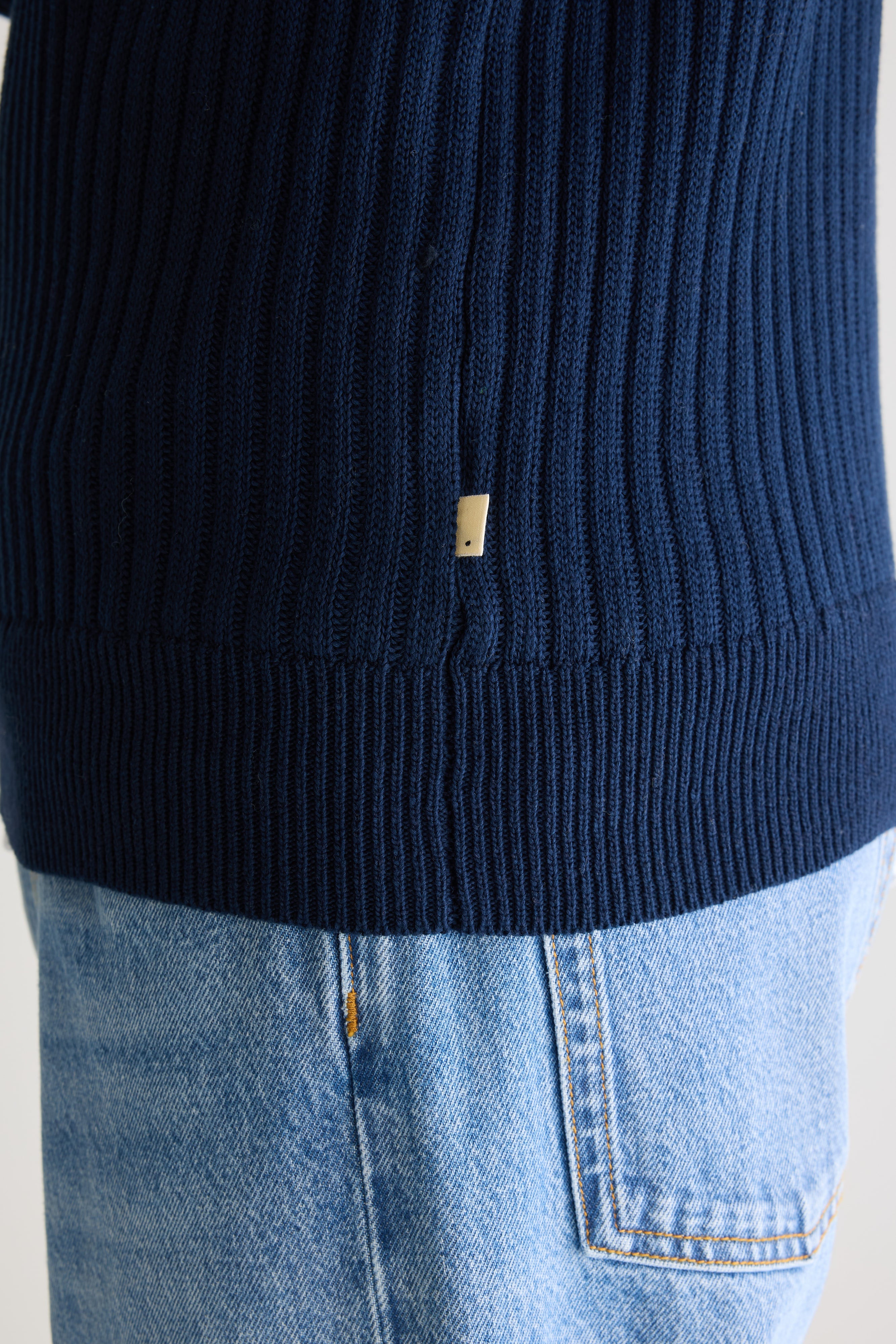 Asiz half-zip sweater (251 / M / NAVY)