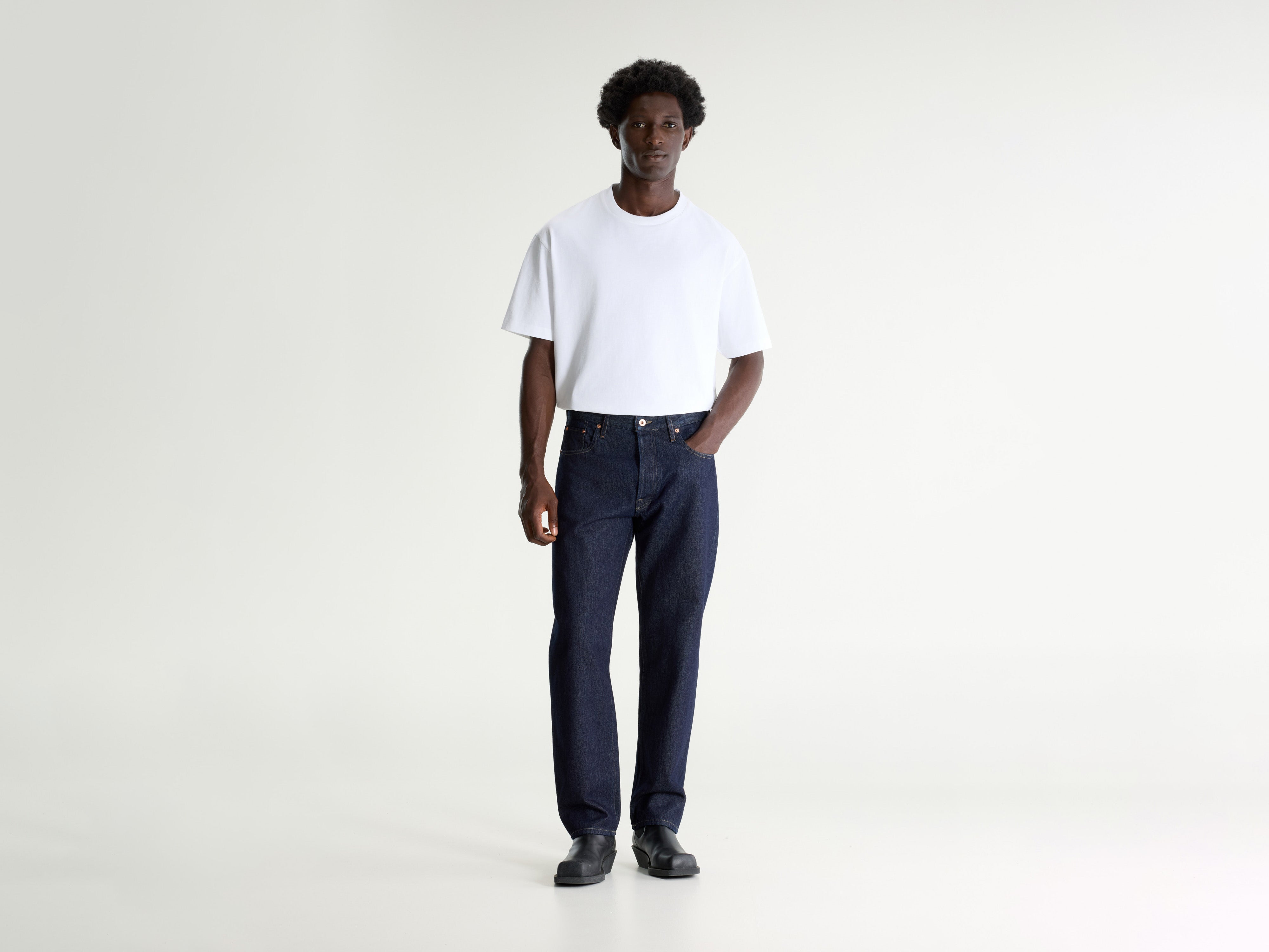 Denim N. 01 losse jeans (261 / M / BLUE RINSE)