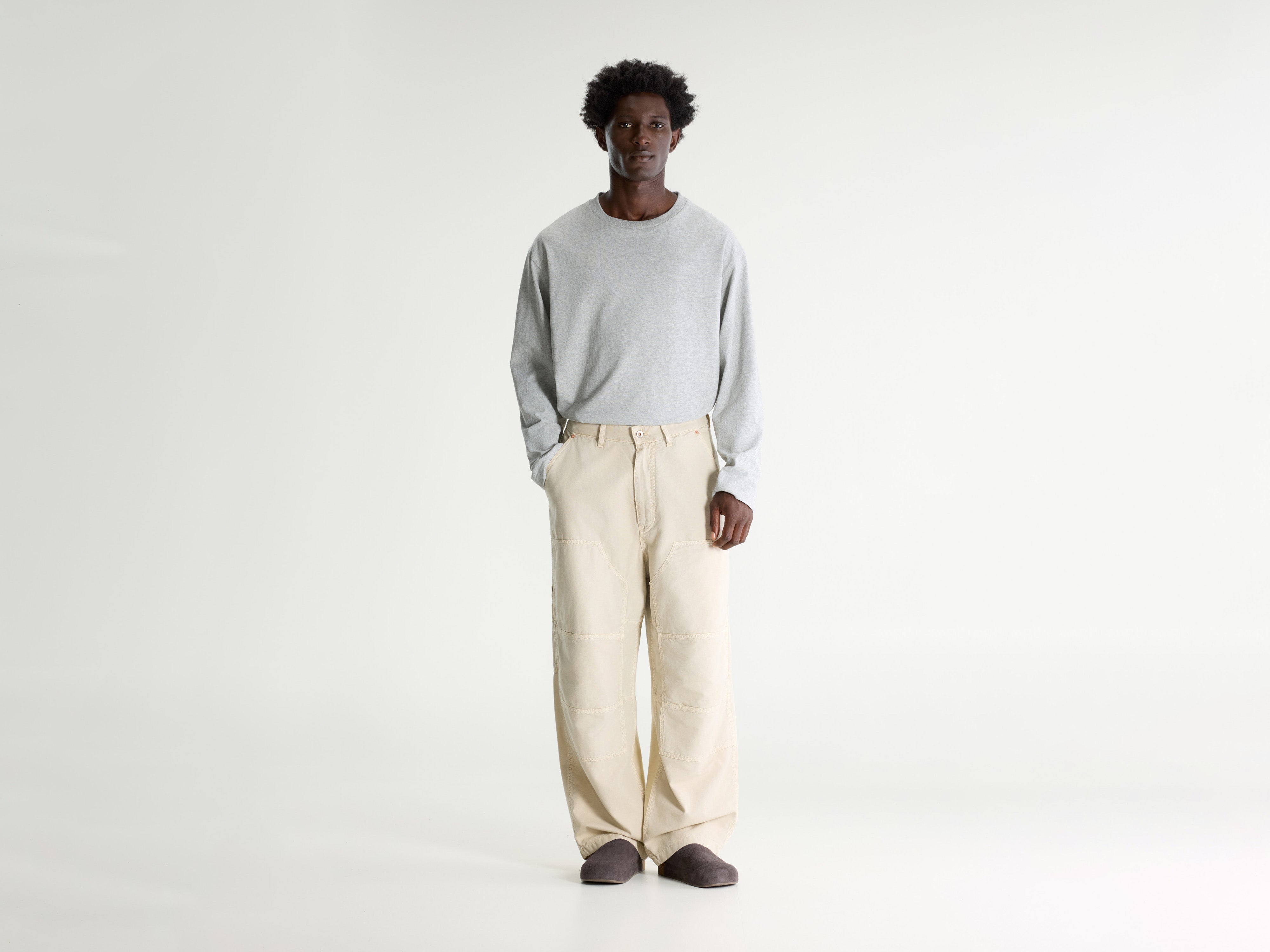 Panga baggy trousers (261 / M / BONE)