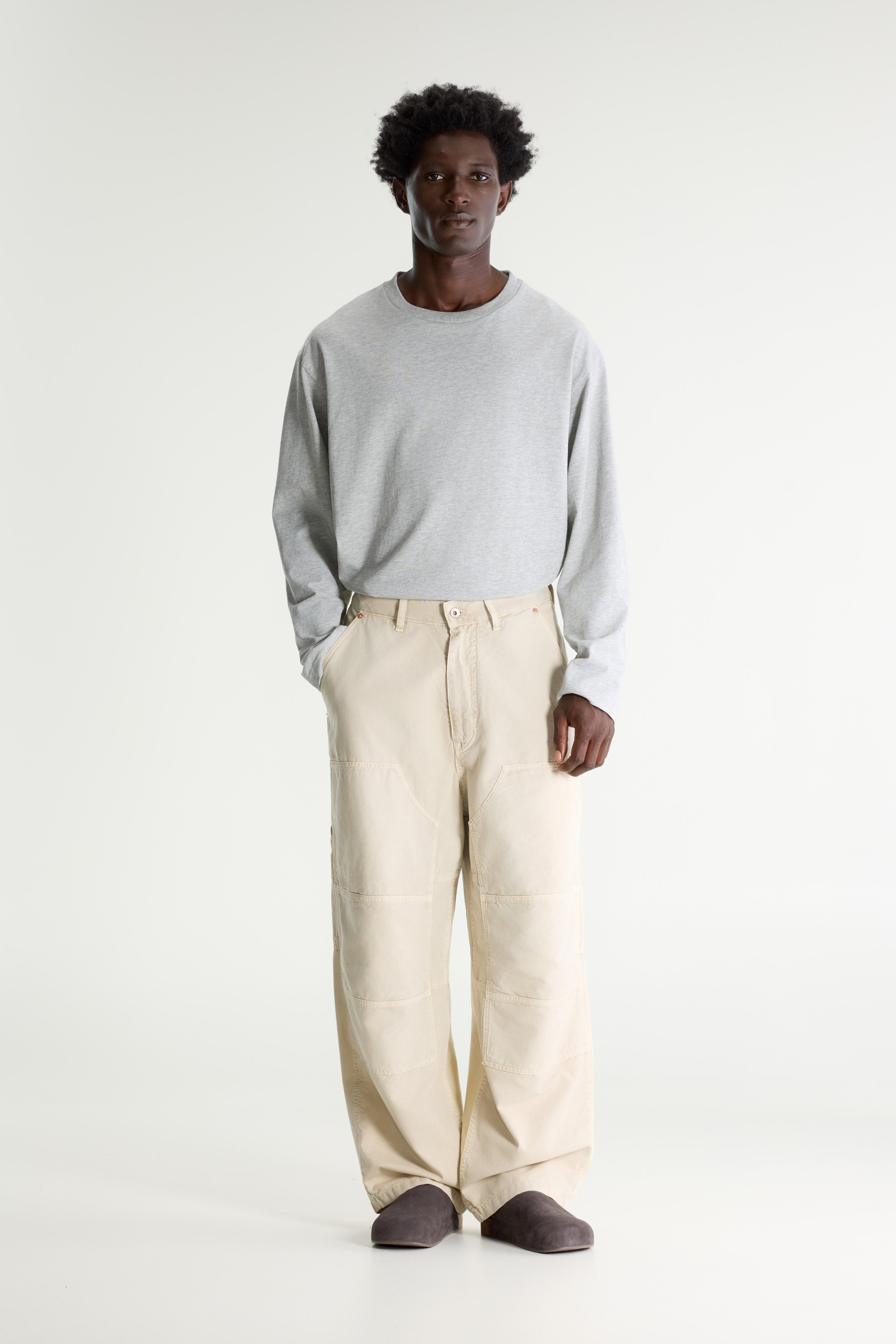 Panga Baggy Trousers - Bone For Men | Bellerose