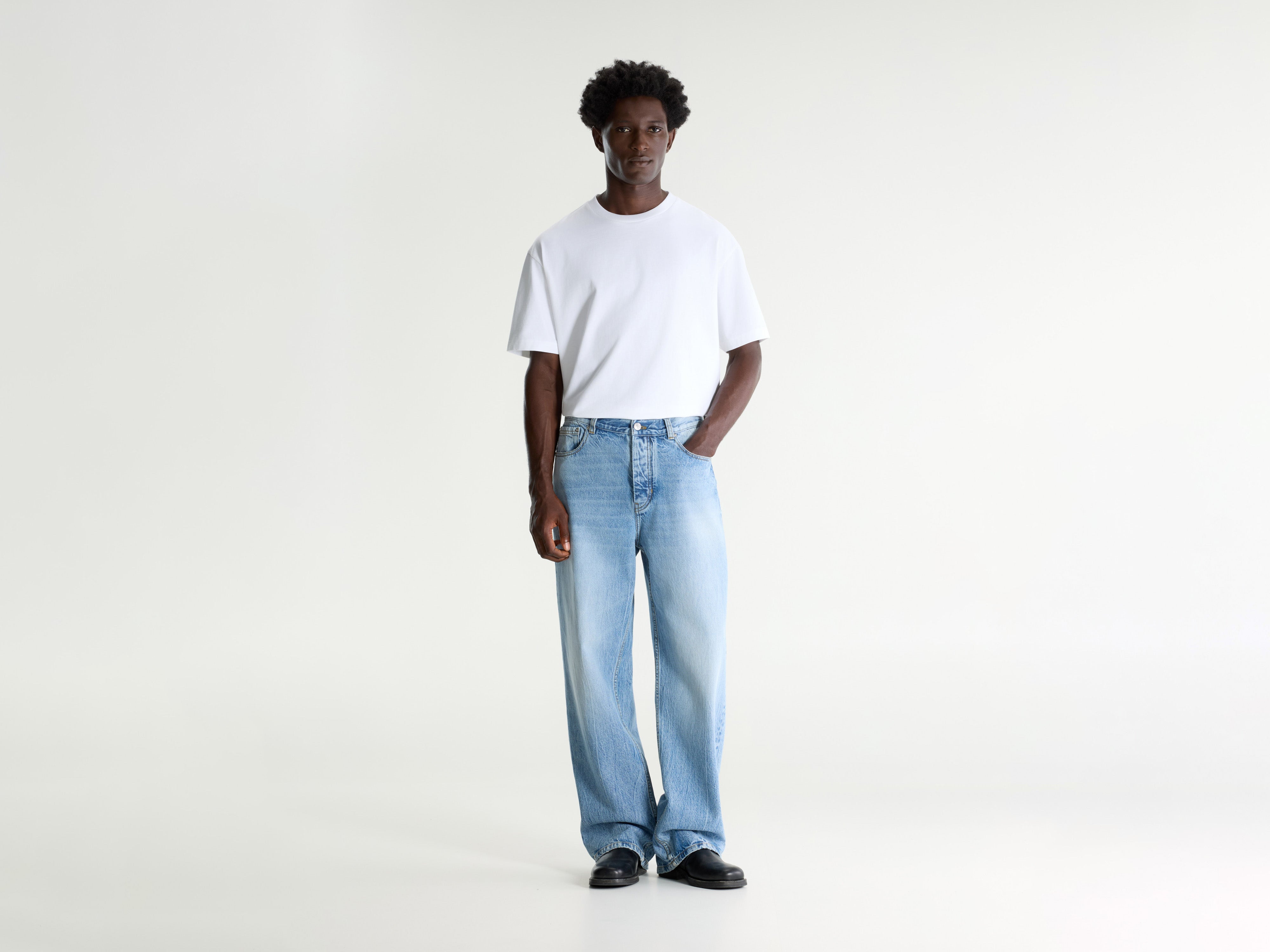 Denim N. 05 wijde jeans (261 / M / VINTAGE BLUE)