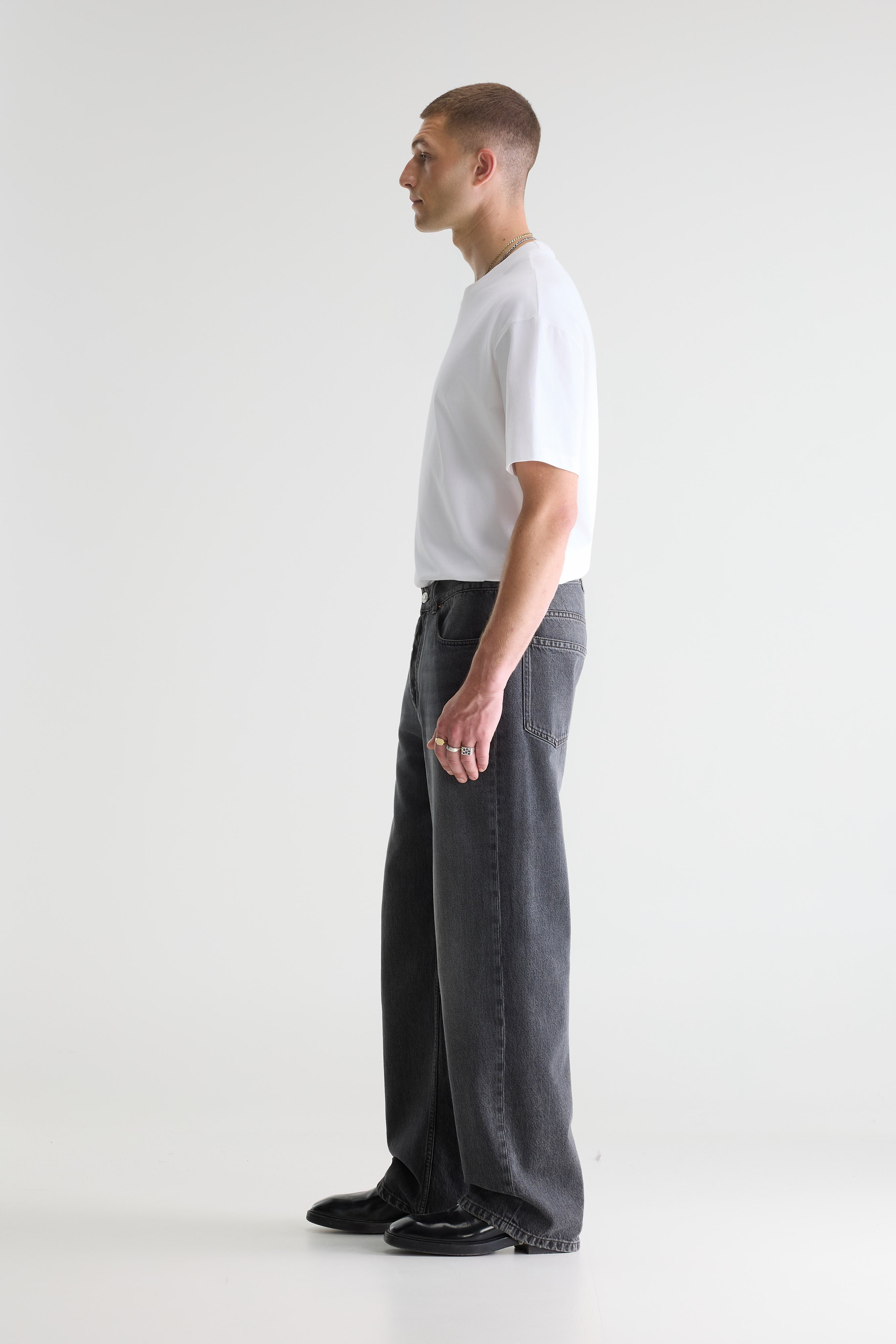 Denim N. 05 wijde jeans (261 / M / BLACK STONE)