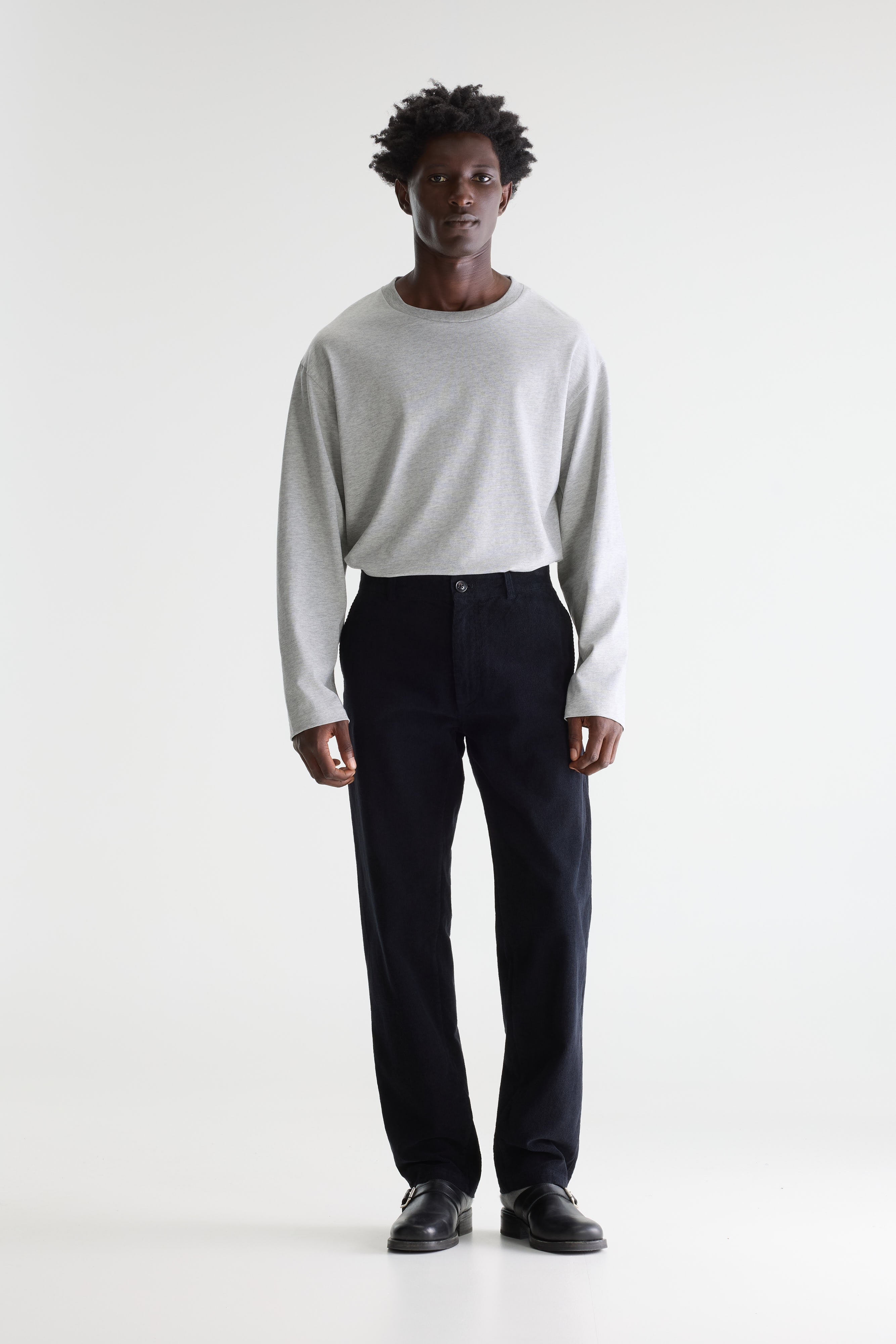 Jagger Corduroy Chino Trousers - Navy For Men | Bellerose